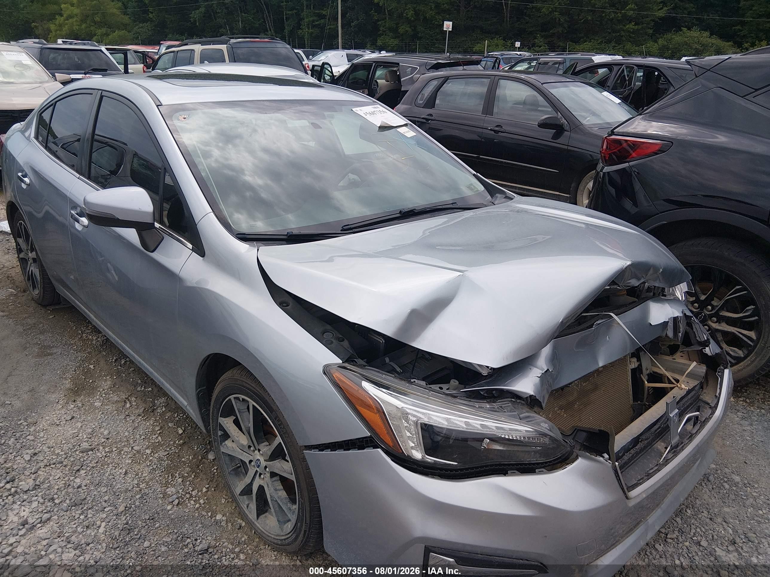 2017 Subaru Impreza 2.0i Limited Silver vin: 4S3GKAU69H3628274