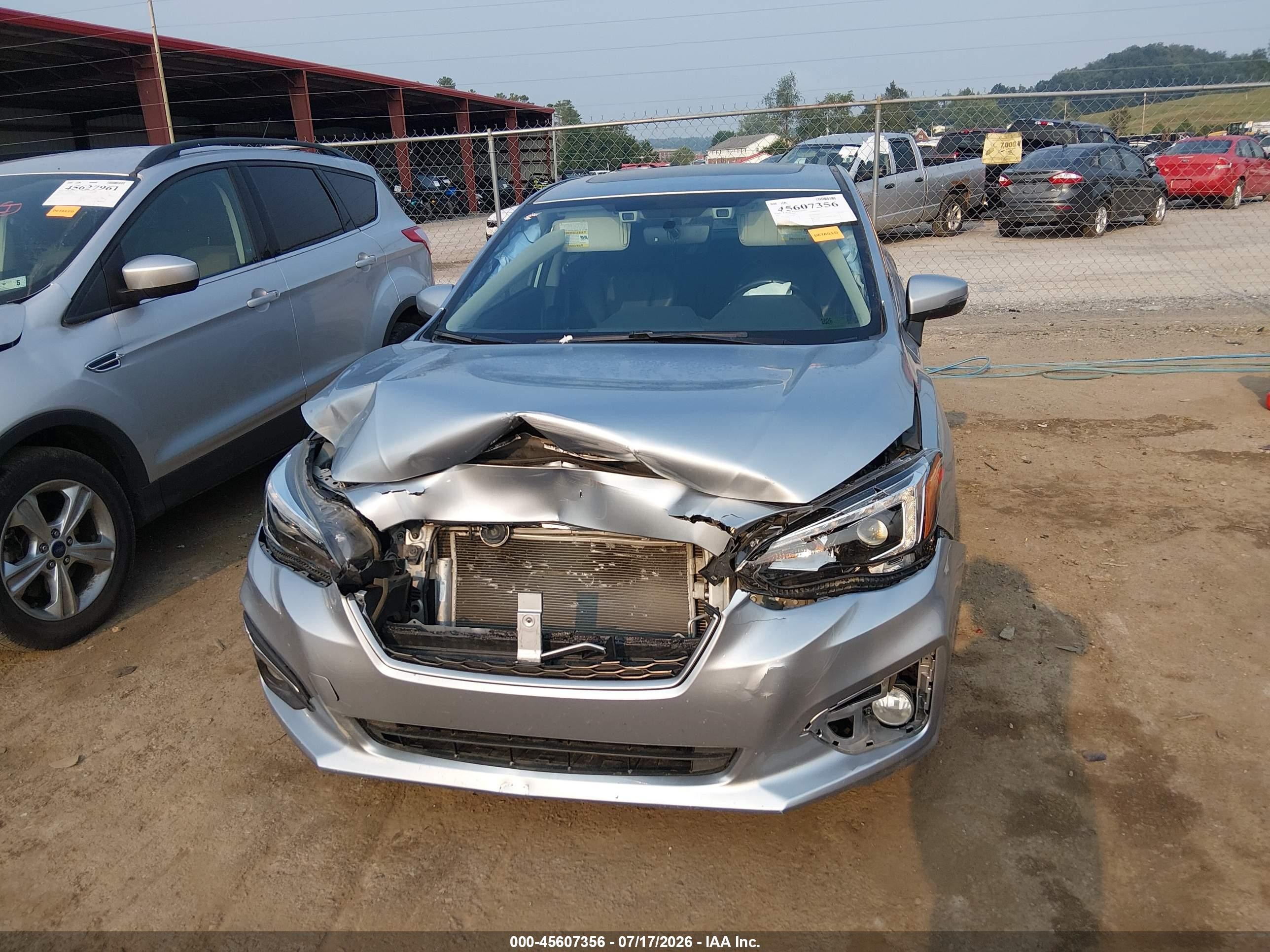 2017 Subaru Impreza 2.0i Limited Silver vin: 4S3GKAU69H3628274