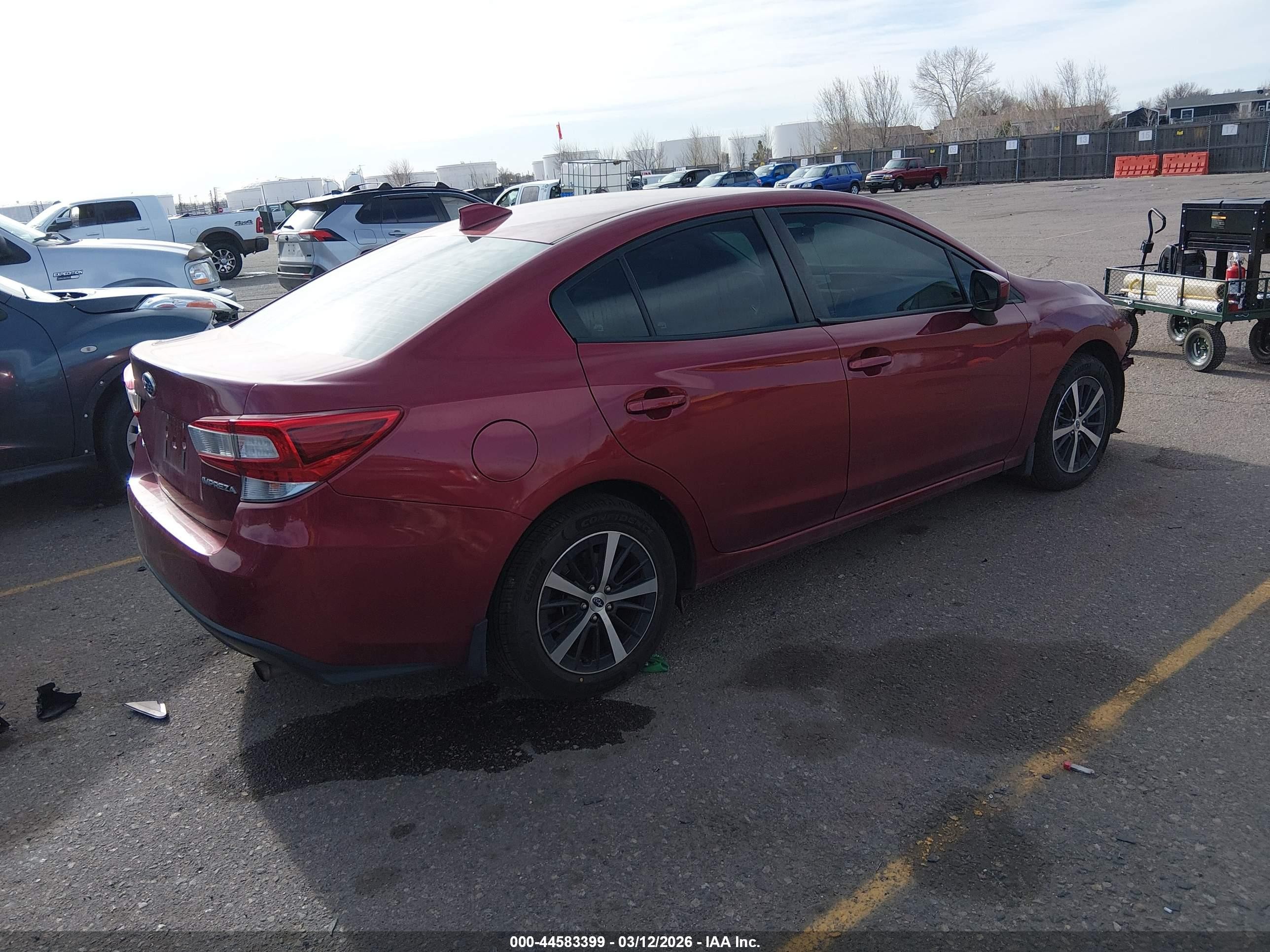2022 Subaru Impreza Premium Red vin: 4S3GKAV60N3601474