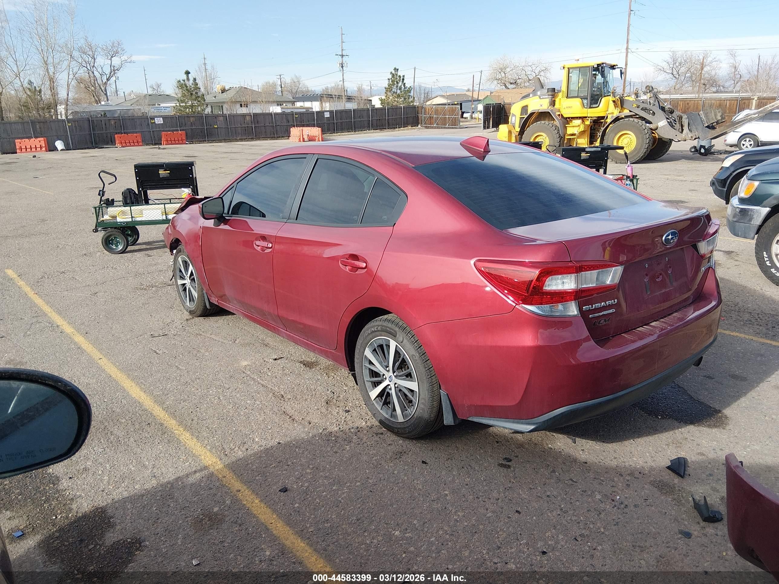 2022 Subaru Impreza Premium Red vin: 4S3GKAV60N3601474