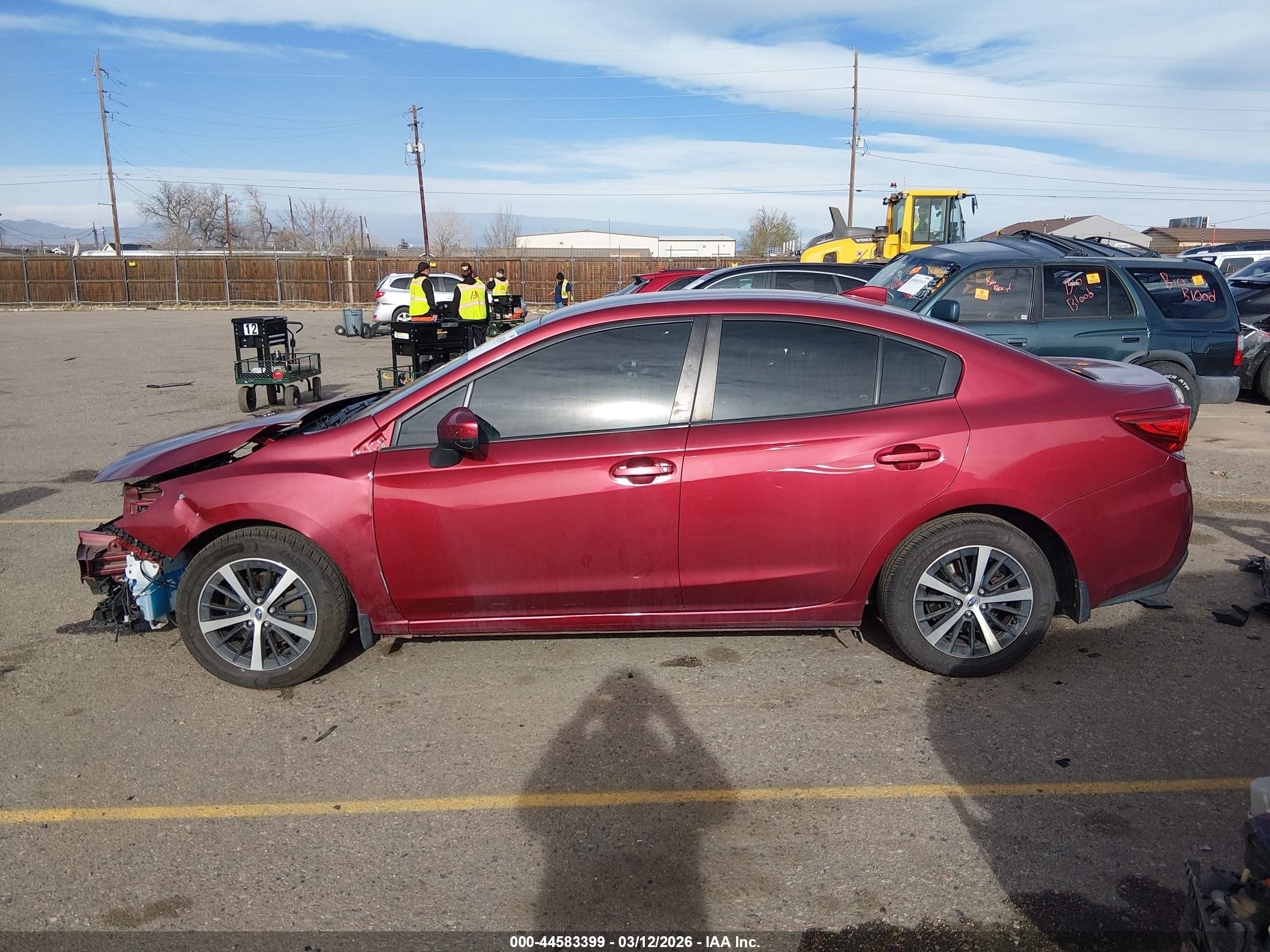 2022 Subaru Impreza Premium Red vin: 4S3GKAV60N3601474