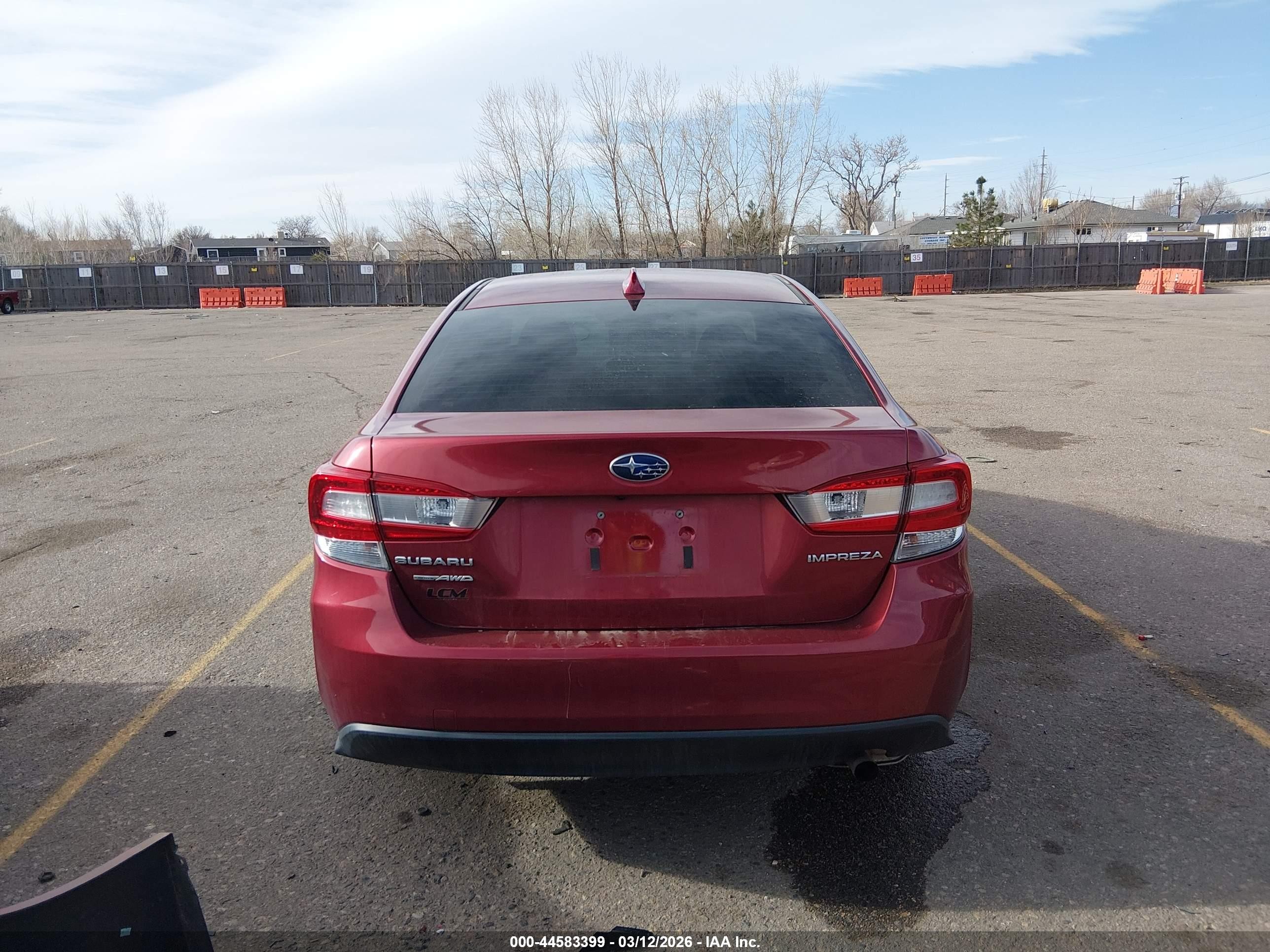 2022 Subaru Impreza Premium Red vin: 4S3GKAV60N3601474