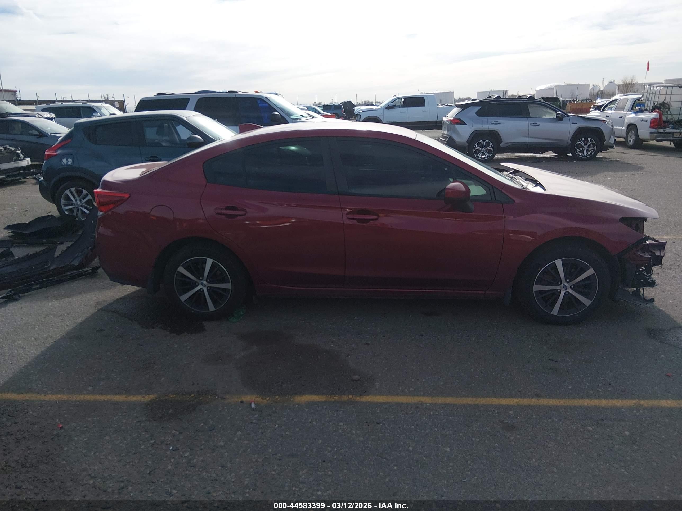 2022 Subaru Impreza Premium Red vin: 4S3GKAV60N3601474