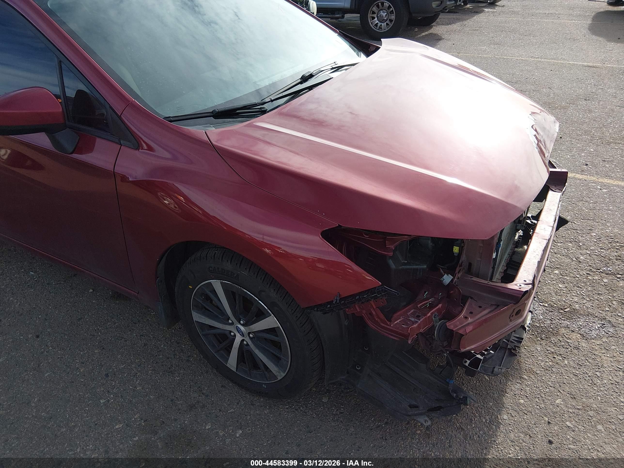 2022 Subaru Impreza Premium Red vin: 4S3GKAV60N3601474