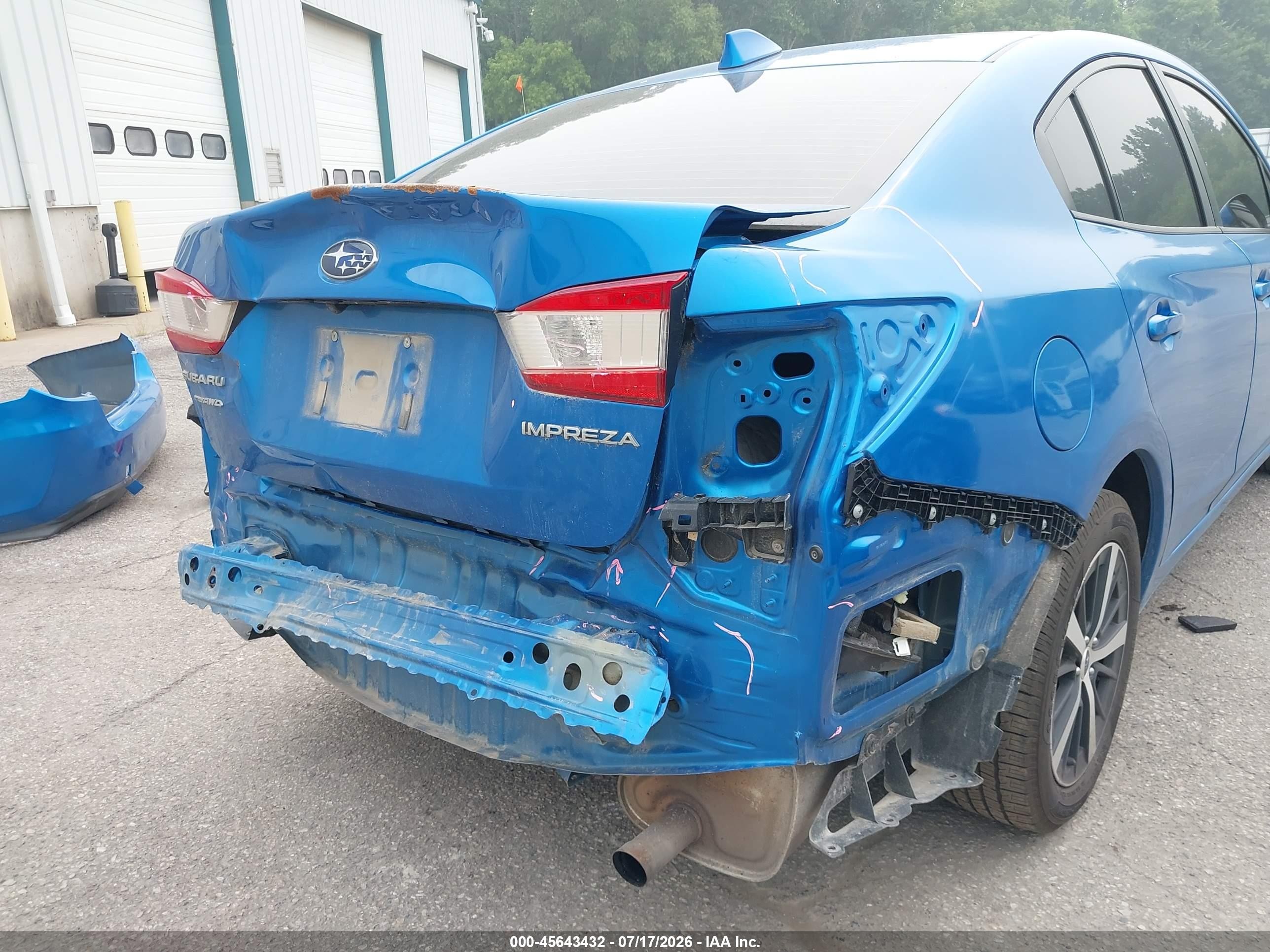 2022 Subaru Impreza Premium Blue vin: 4S3GKAV65N3606234