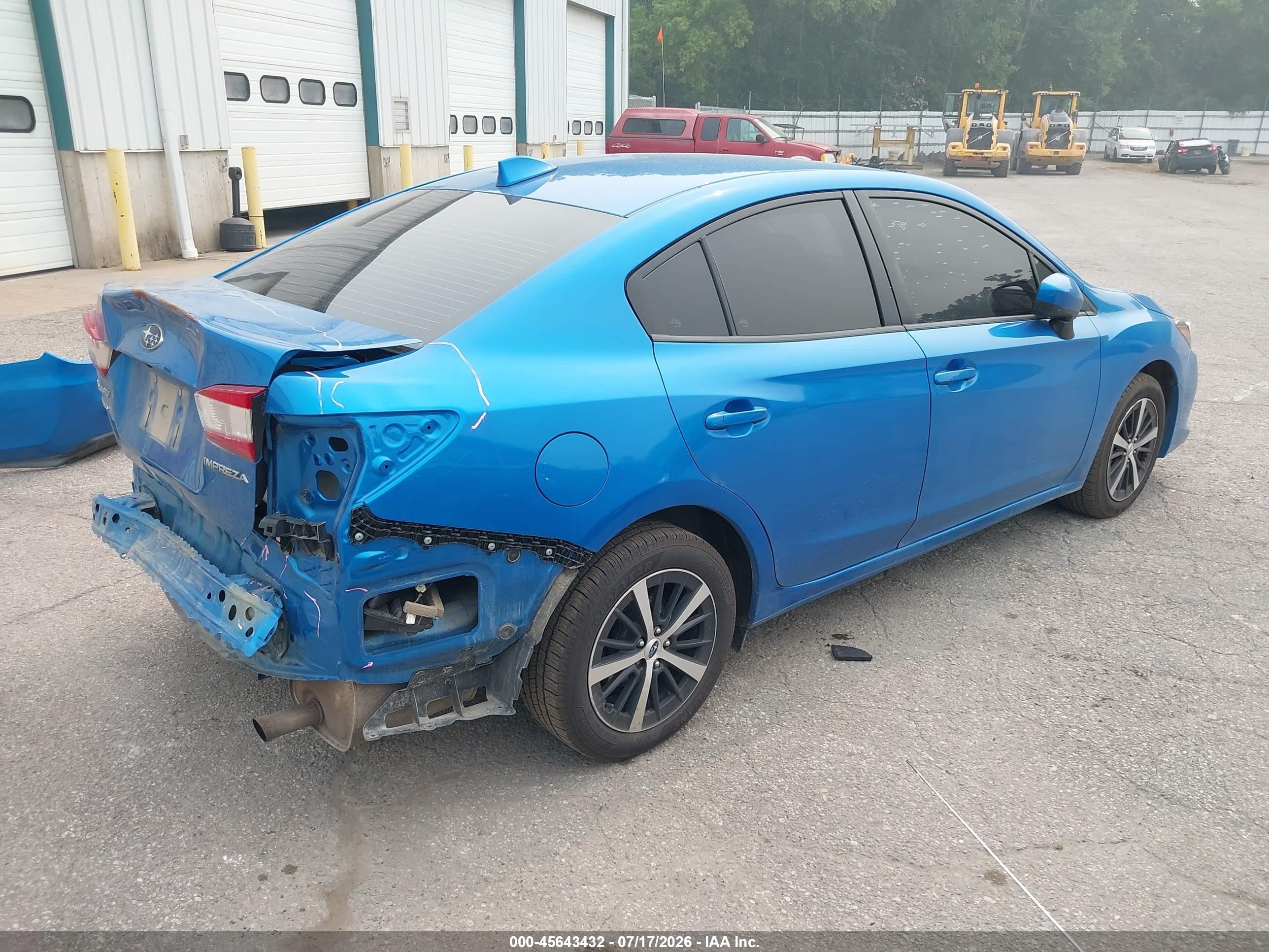 2022 Subaru Impreza Premium Blue vin: 4S3GKAV65N3606234