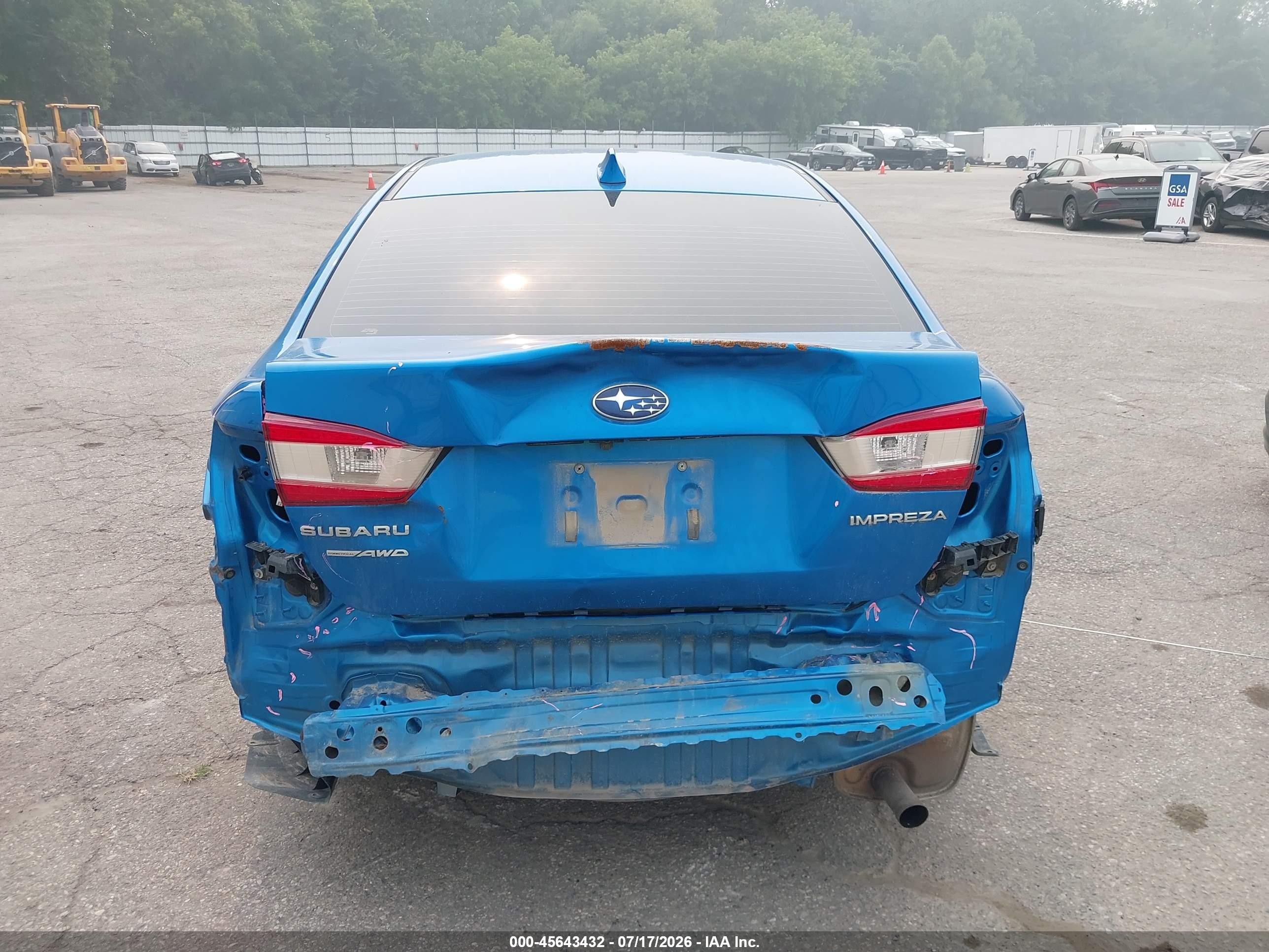 2022 Subaru Impreza Premium Blue vin: 4S3GKAV65N3606234