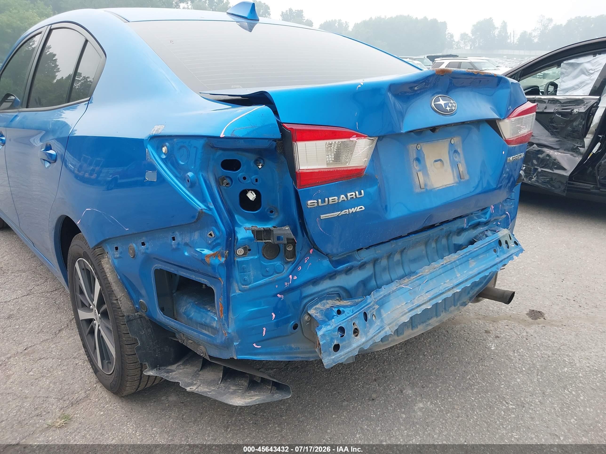 2022 Subaru Impreza Premium Blue vin: 4S3GKAV65N3606234