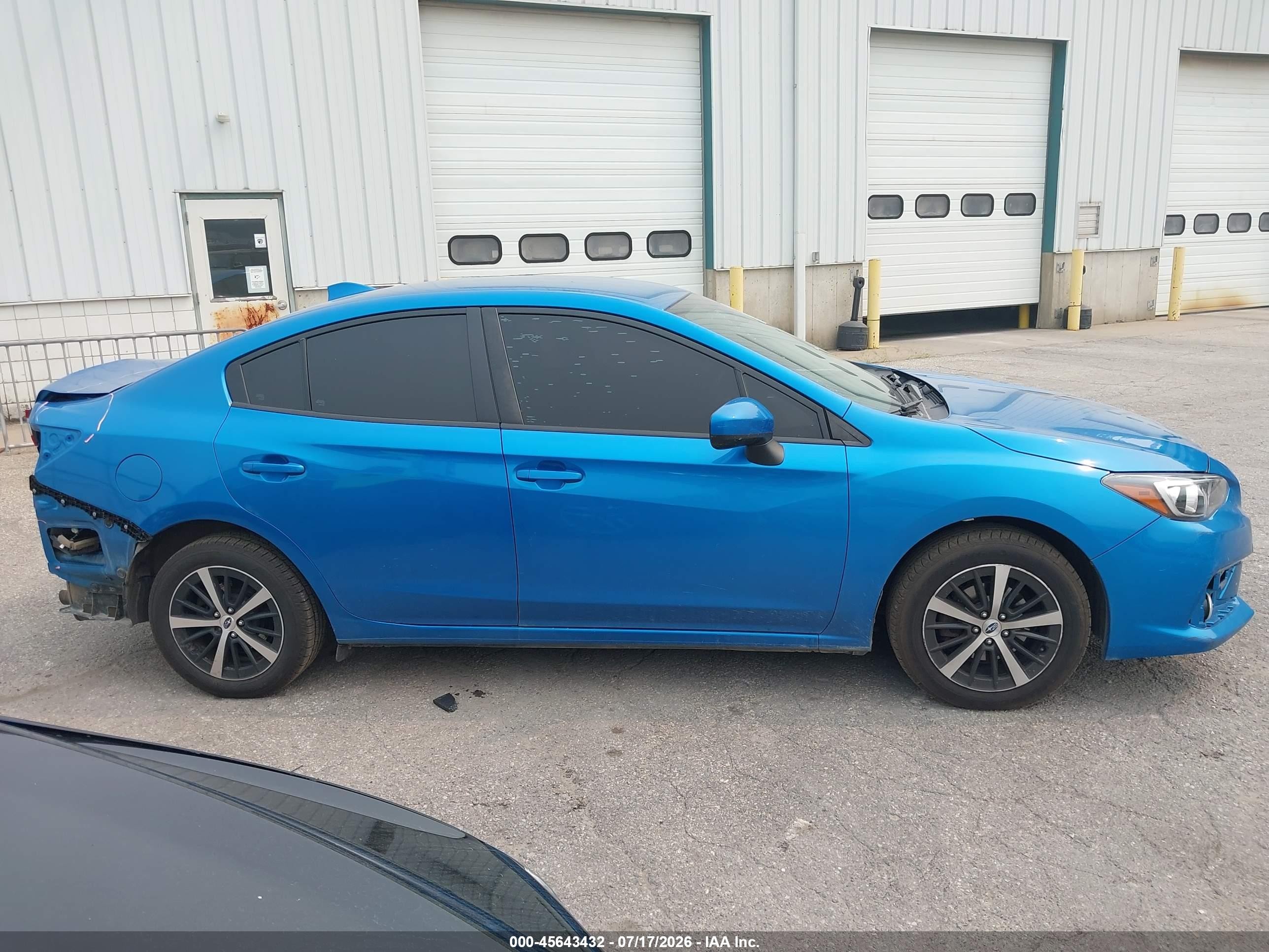 2022 Subaru Impreza Premium Blue vin: 4S3GKAV65N3606234