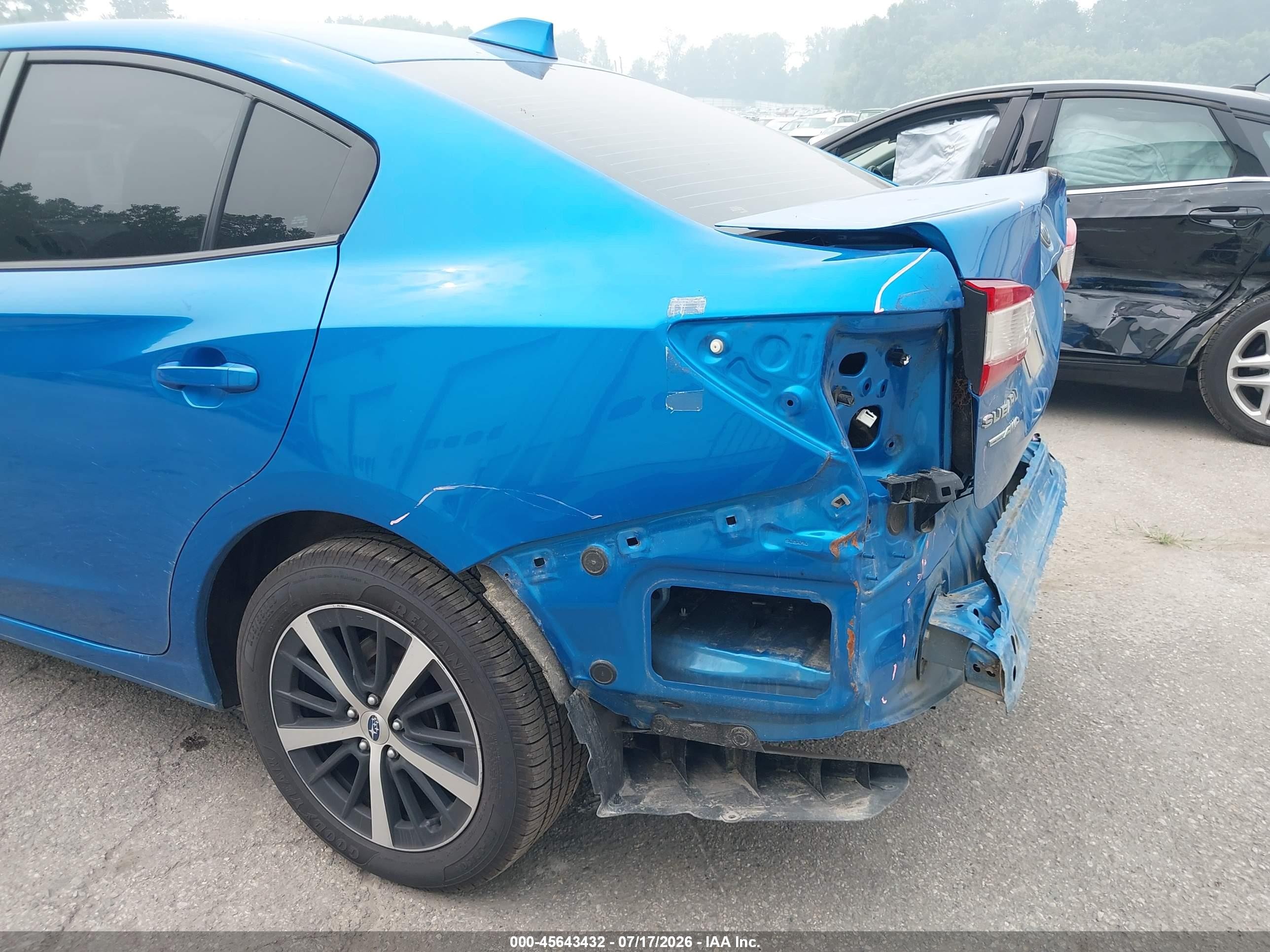 2022 Subaru Impreza Premium Blue vin: 4S3GKAV65N3606234