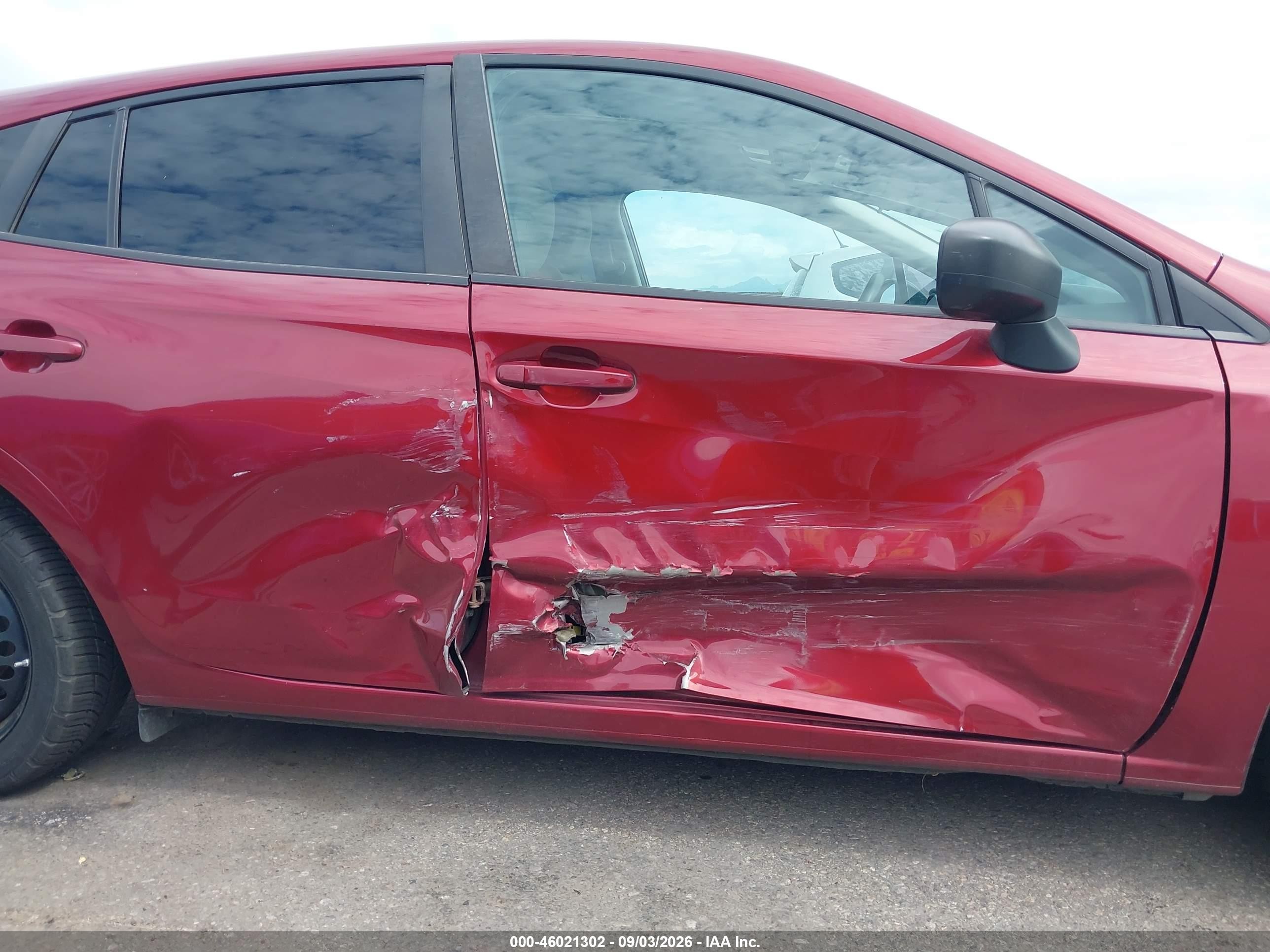 2017 Subaru Impreza 2.0i Red vin: 4S3GTAA60H3721086