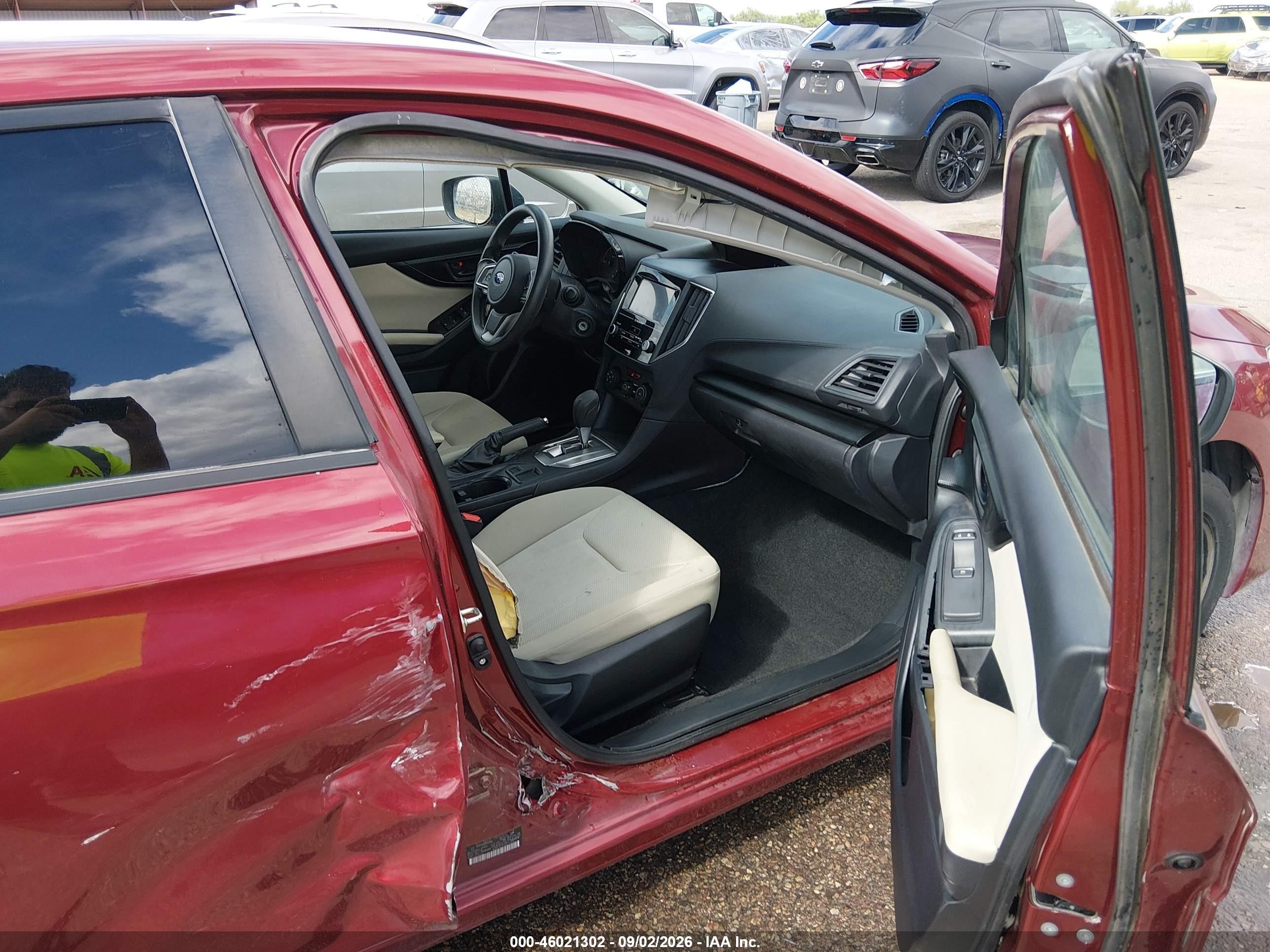 2017 Subaru Impreza 2.0i Red vin: 4S3GTAA60H3721086