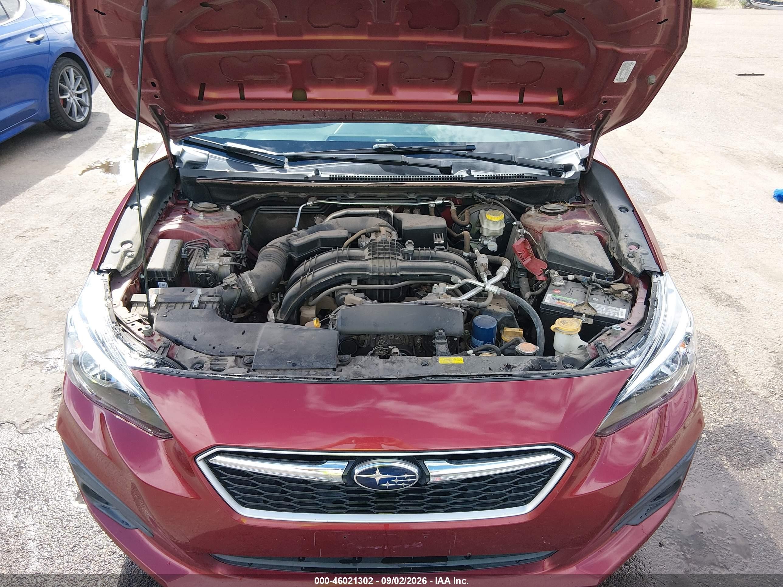 2017 Subaru Impreza 2.0i Red vin: 4S3GTAA60H3721086