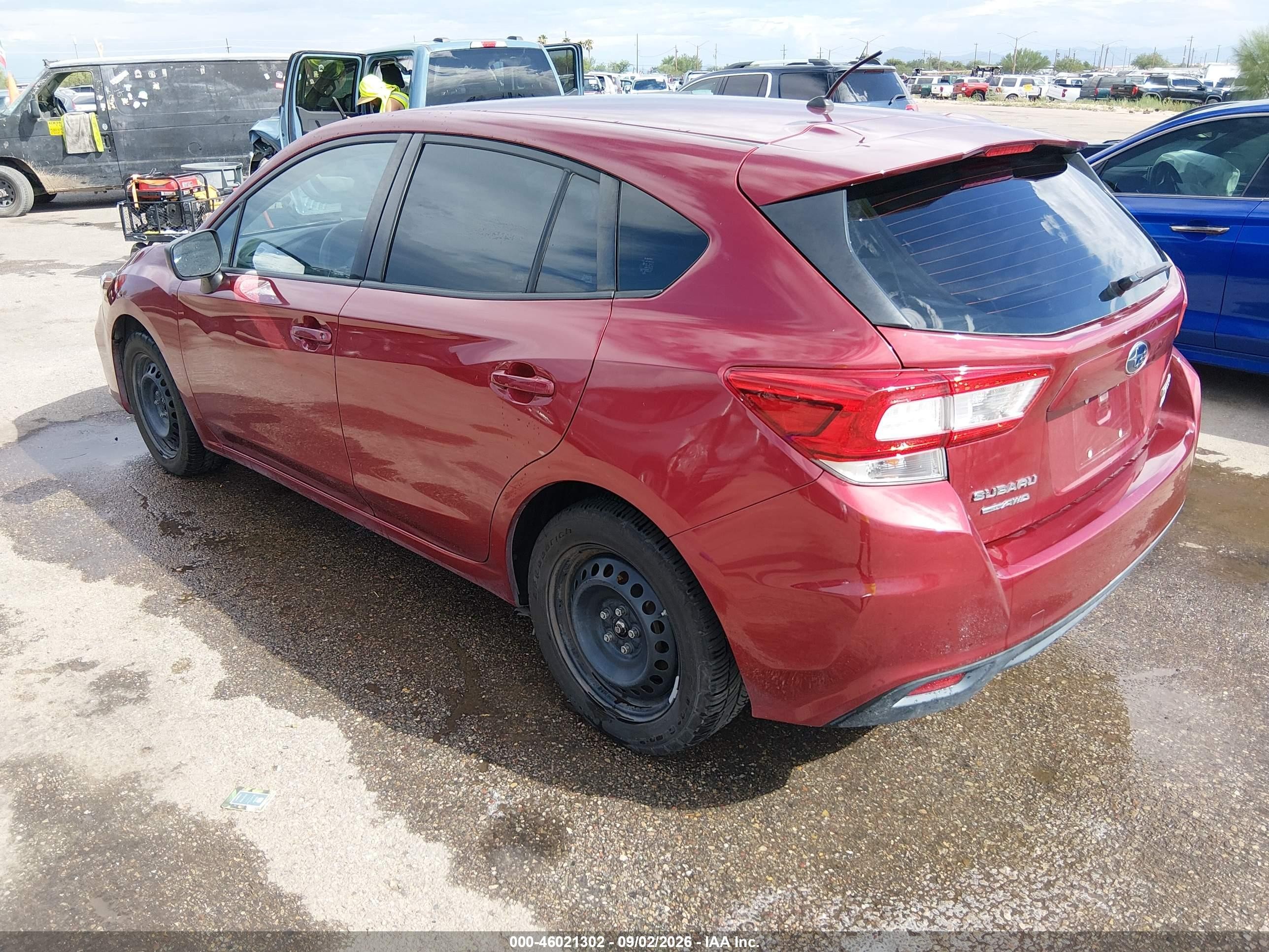 2017 Subaru Impreza 2.0i Red vin: 4S3GTAA60H3721086