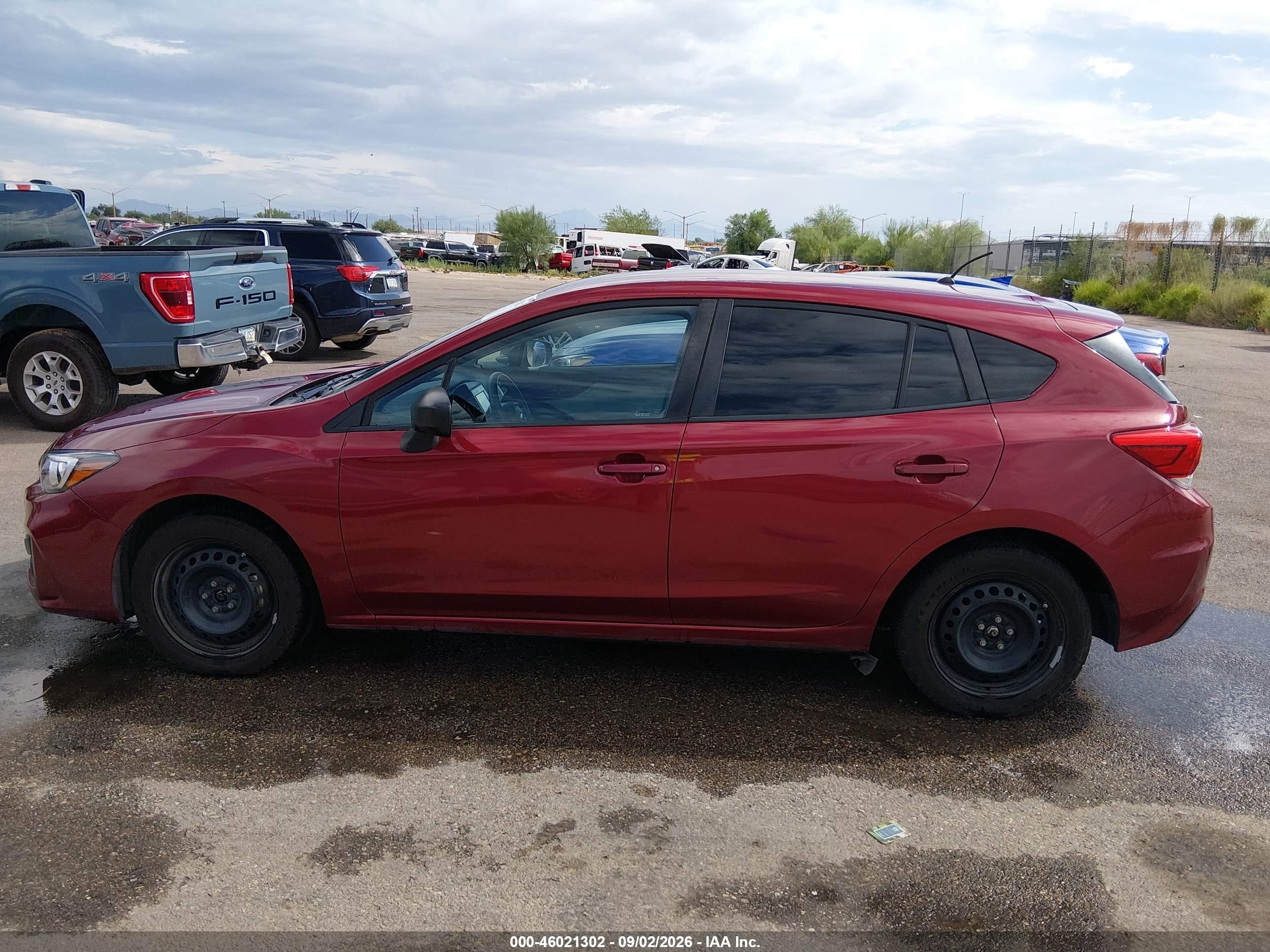 2017 Subaru Impreza 2.0i Red vin: 4S3GTAA60H3721086