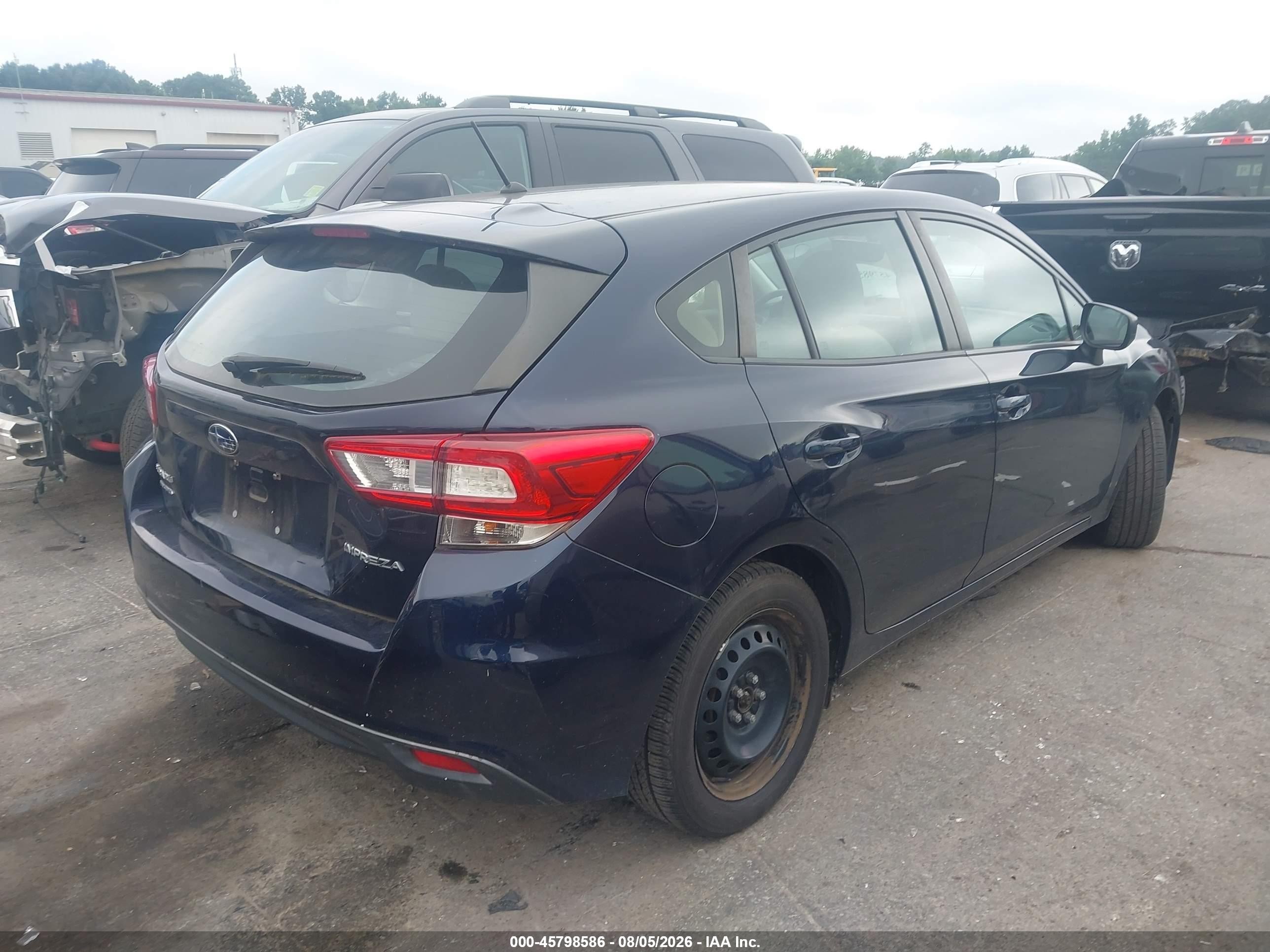 2019 Subaru Impreza 2.0i Blue vin: 4S3GTAA60K3750515