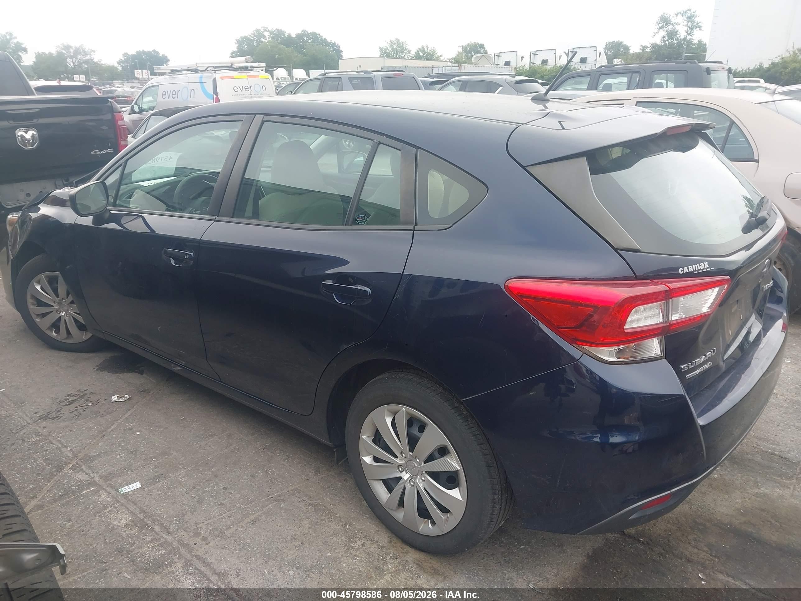 2019 Subaru Impreza 2.0i Blue vin: 4S3GTAA60K3750515