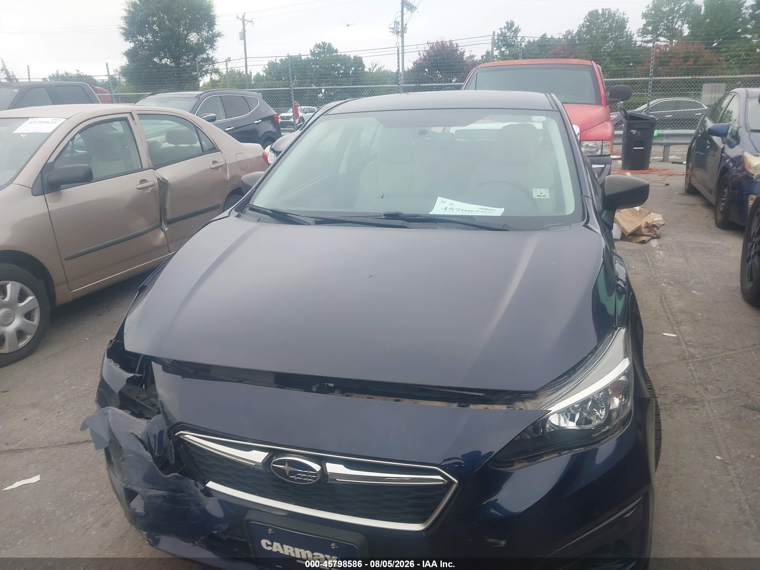 2019 Subaru Impreza 2.0i Blue vin: 4S3GTAA60K3750515