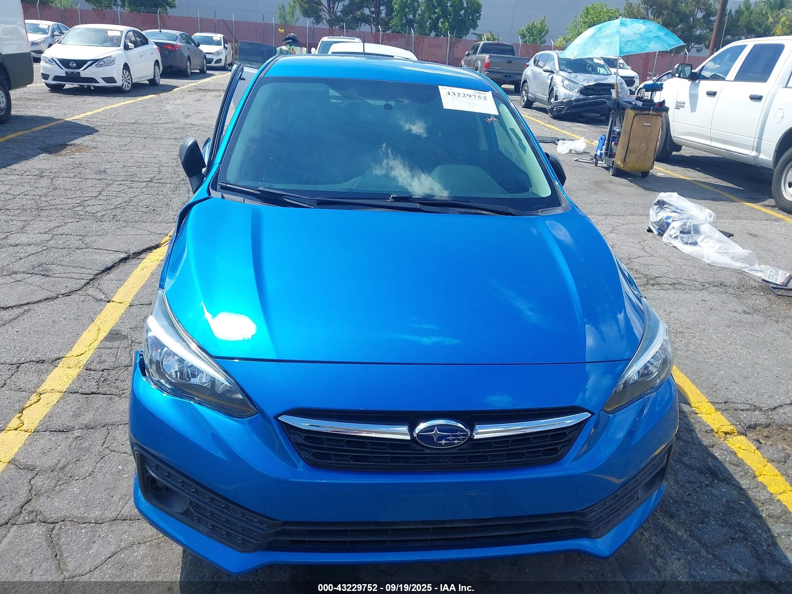 2020 Subaru Impreza 5-door Синий vin: 4S3GTAA60L1729824