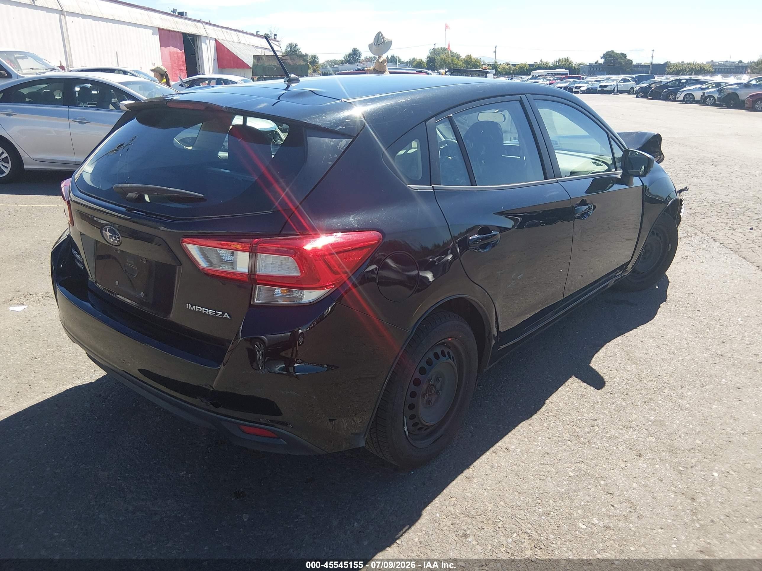 2018 Subaru Impreza 2.0i Black vin: 4S3GTAA62J3710547