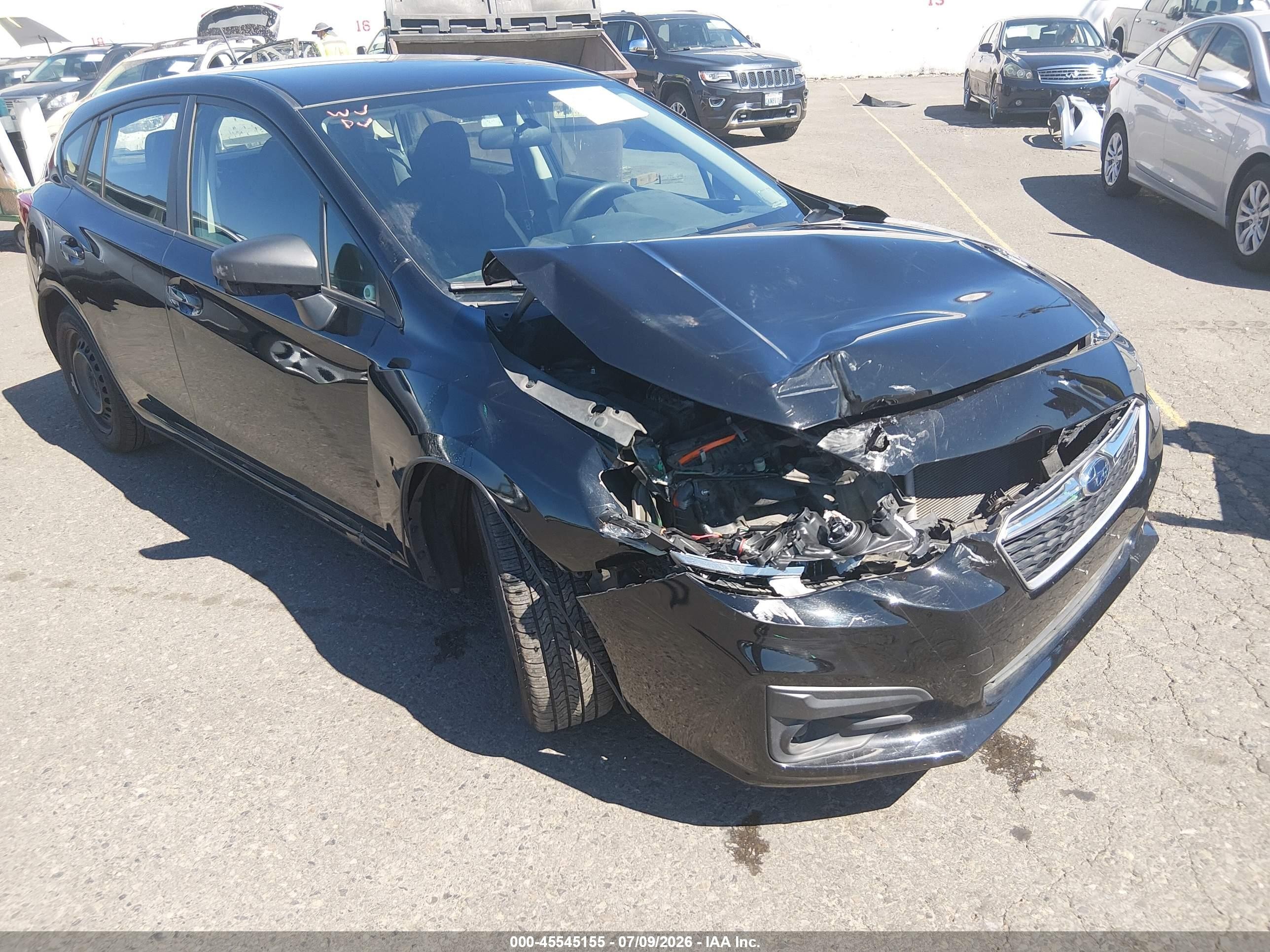 2018 Subaru Impreza 2.0i Black vin: 4S3GTAA62J3710547