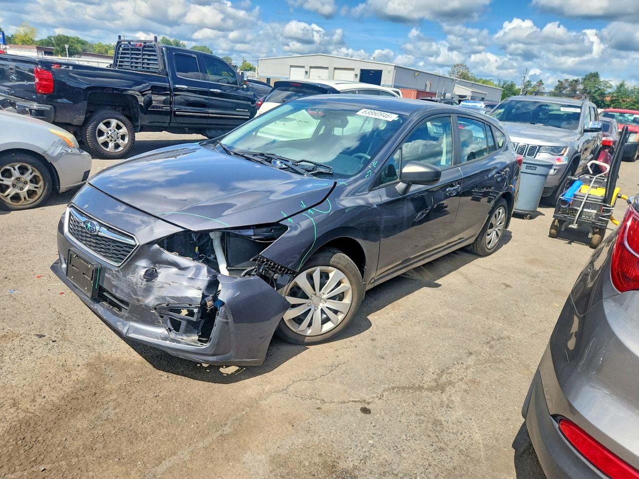 2019 Subaru Impreza Gray vin: 4S3GTAA65K1753583