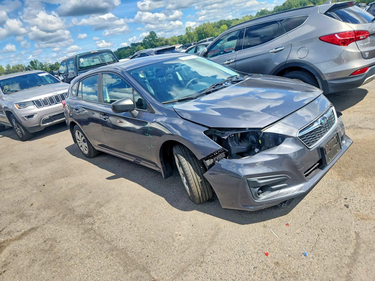 2019 Subaru Impreza Gray vin: 4S3GTAA65K1753583