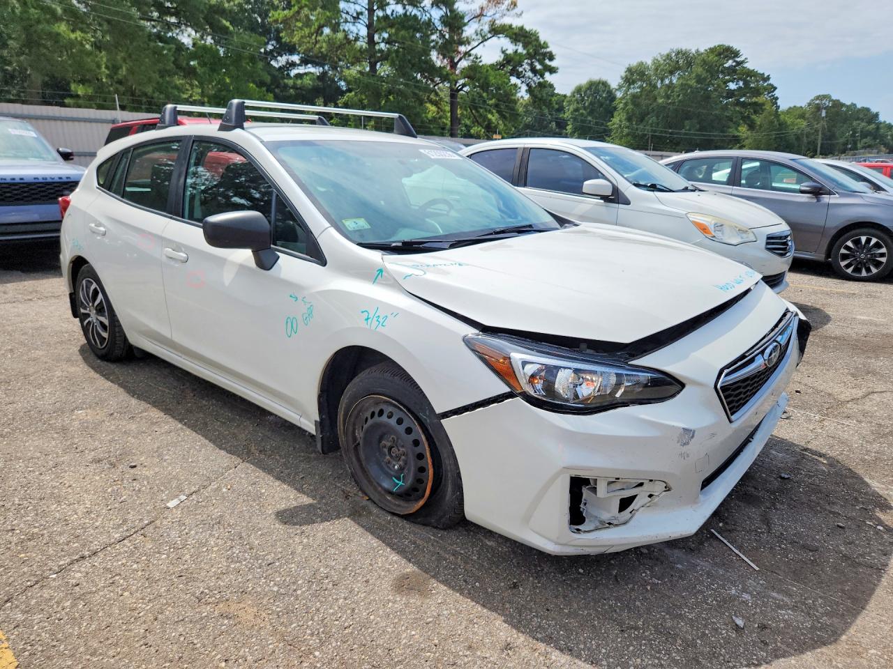 2017 Subaru Impreza White vin: 4S3GTAA67H3703989