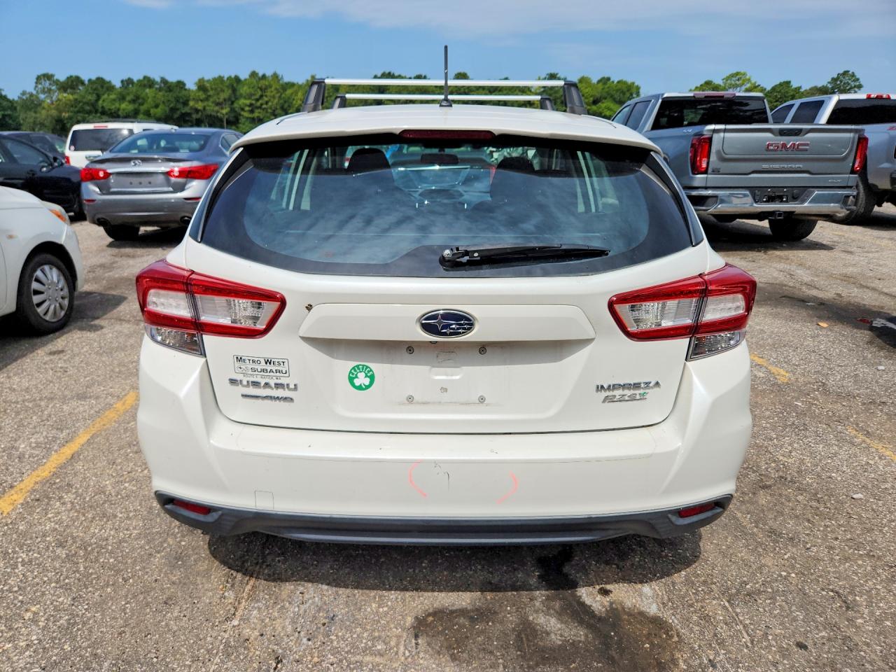 2017 Subaru Impreza White vin: 4S3GTAA67H3703989