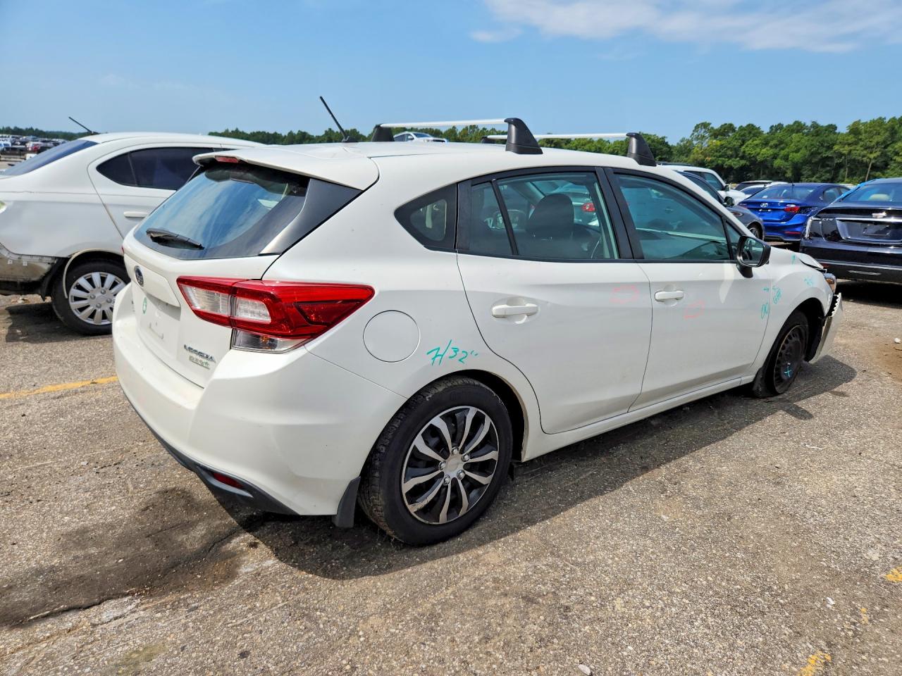 2017 Subaru Impreza White vin: 4S3GTAA67H3703989