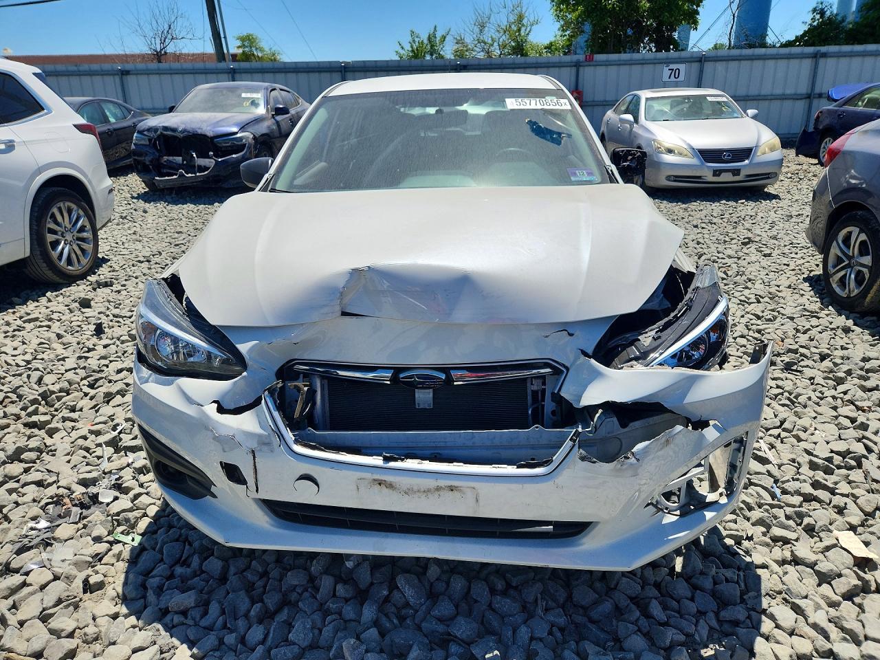 2019 Subaru Impreza White vin: 4S3GTAA67K3763424