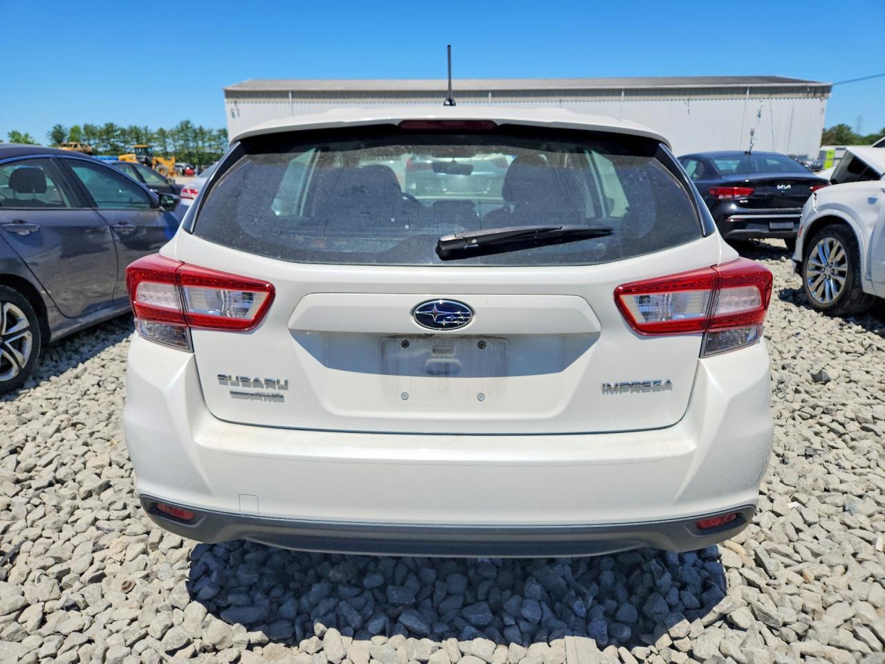 2019 Subaru Impreza White vin: 4S3GTAA67K3763424