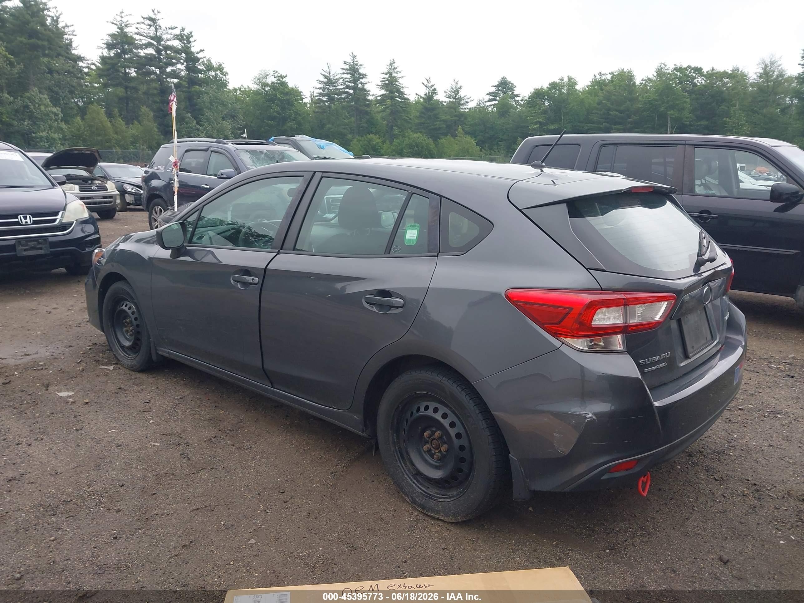 2019 Subaru Impreza 2.0i Серый vin: 4S3GTAA6XK3700897