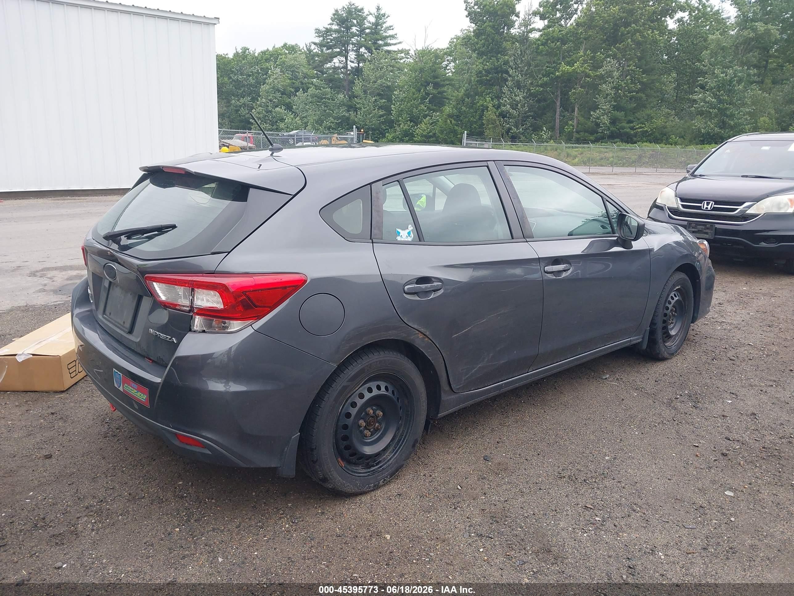 2019 Subaru Impreza 2.0i Серый vin: 4S3GTAA6XK3700897