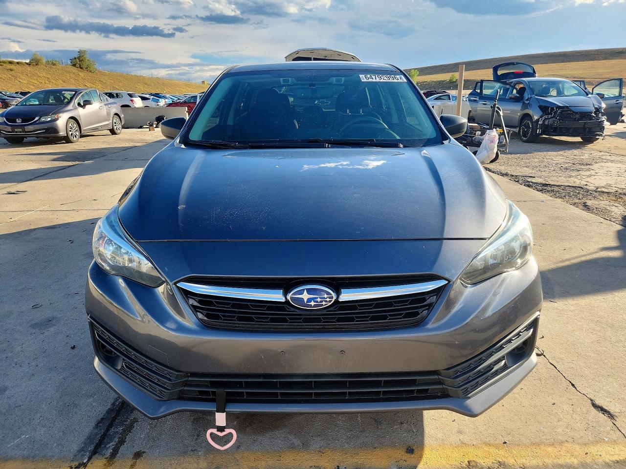 2021 Subaru Impreza Gray vin: 4S3GTAB65M3708956