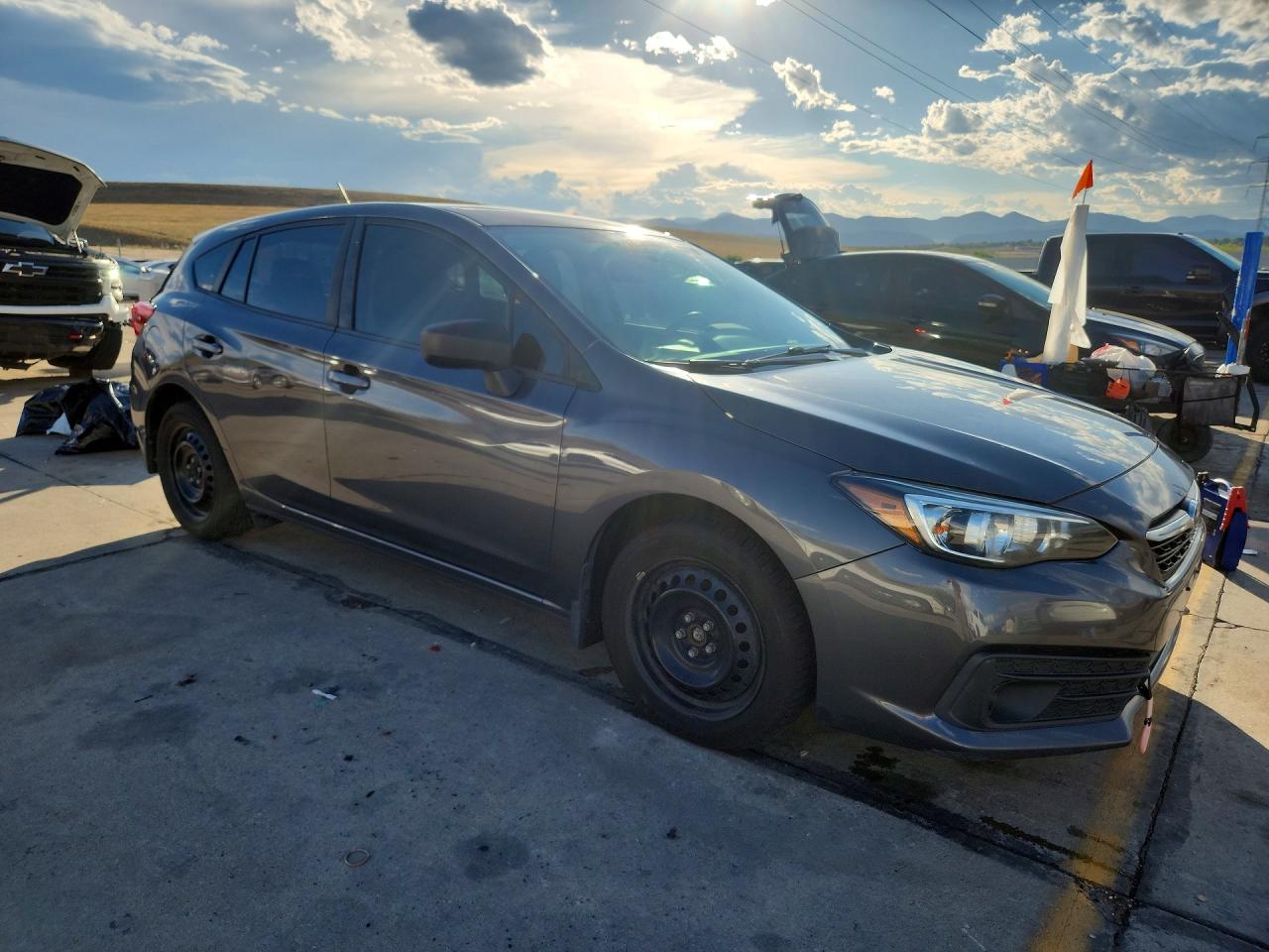 2021 Subaru Impreza Gray vin: 4S3GTAB65M3708956