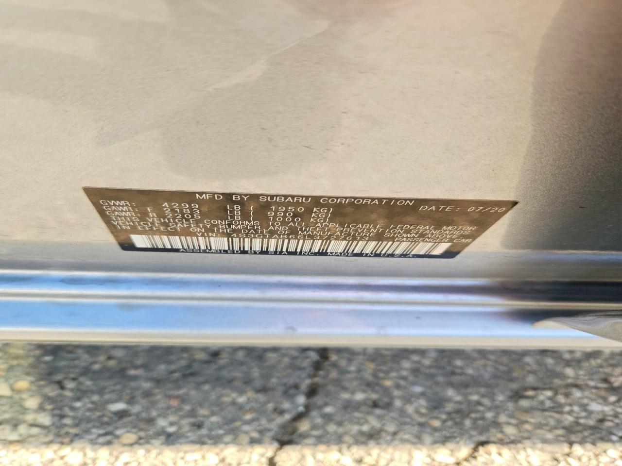 2020 Subaru Impreza Silver vin: 4S3GTAB66L3727613