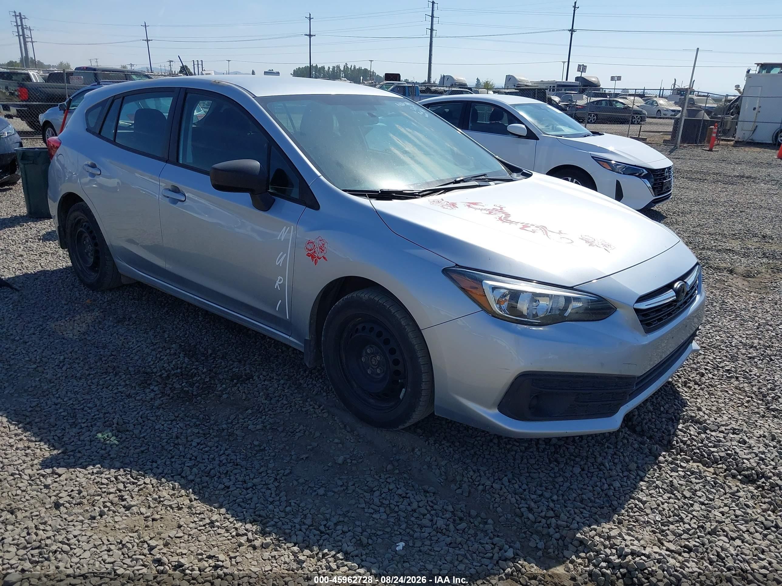 2020 Subaru Impreza 5-door Silver vin: 4S3GTAB67L3720606