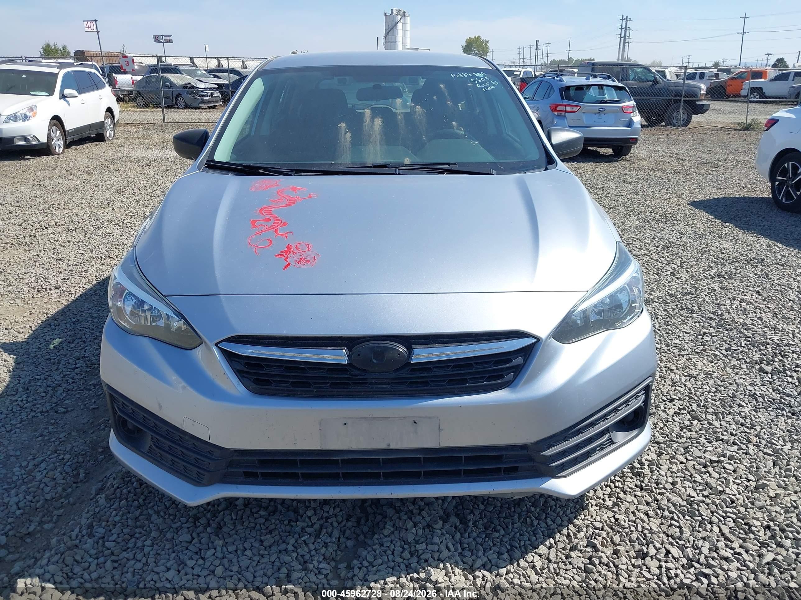 2020 Subaru Impreza 5-door Silver vin: 4S3GTAB67L3720606