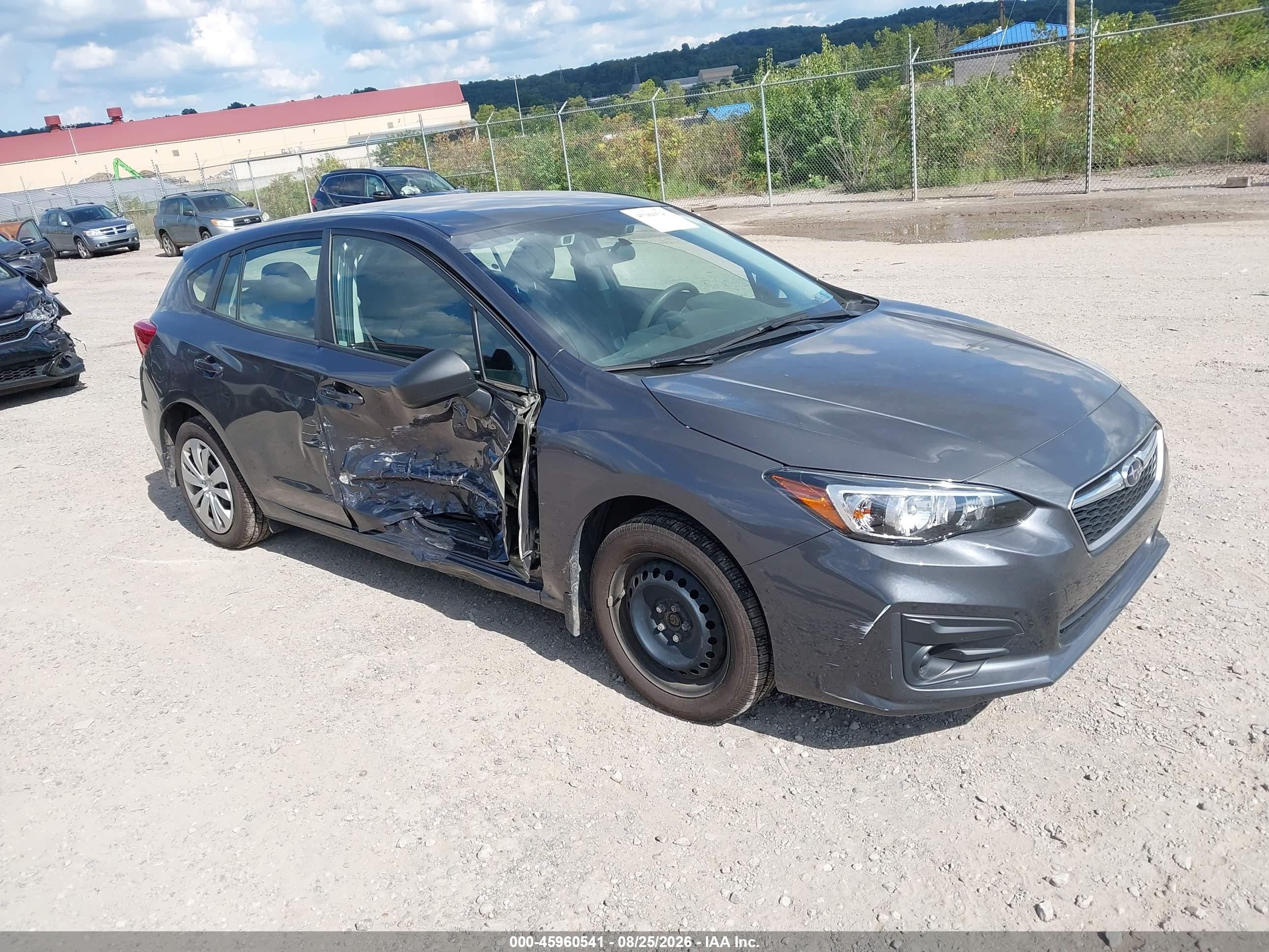 2019 Subaru Impreza 2.0i Серый vin: 4S3GTAB69K3752651