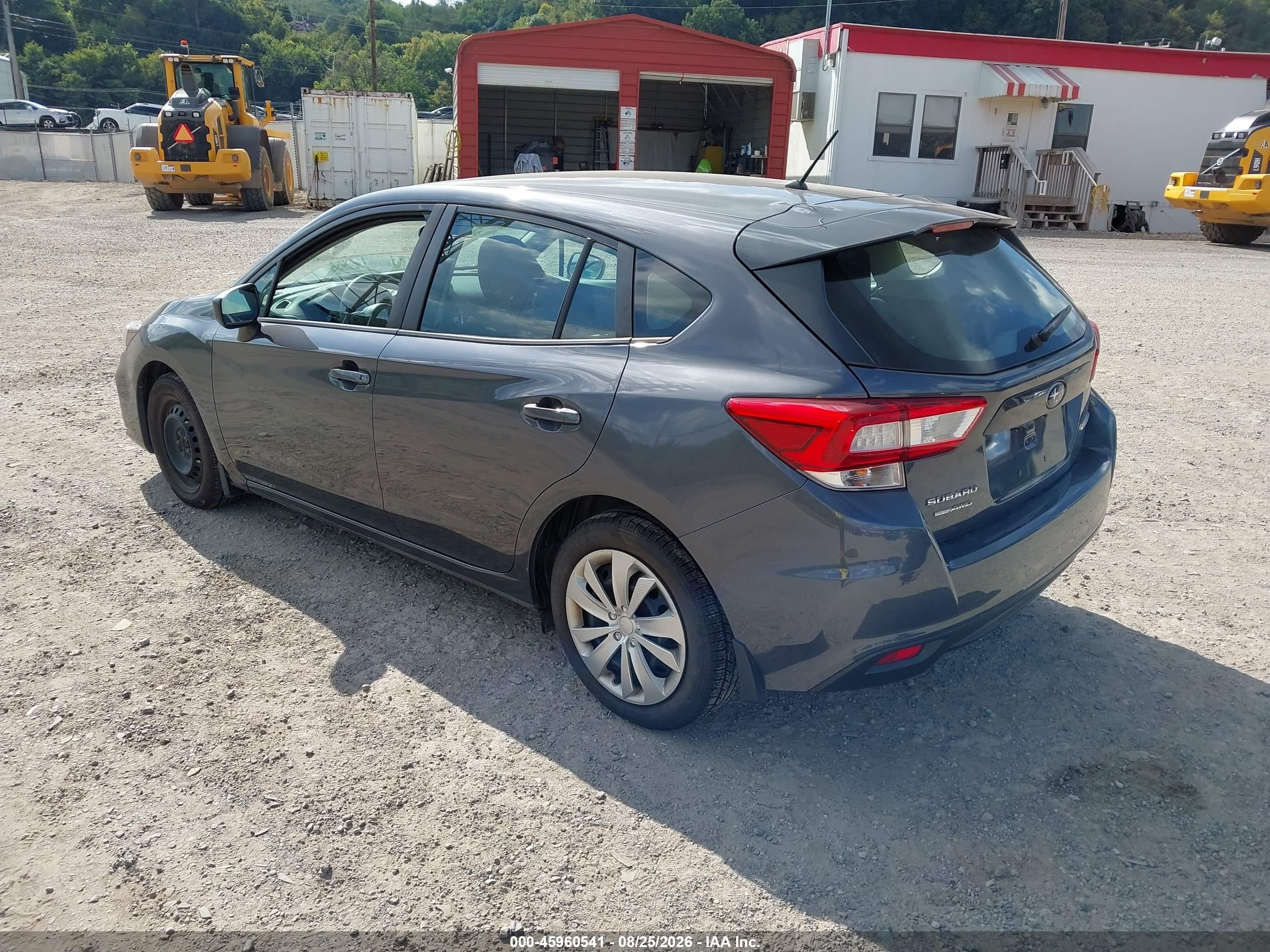 2019 Subaru Impreza 2.0i Gray vin: 4S3GTAB69K3752651
