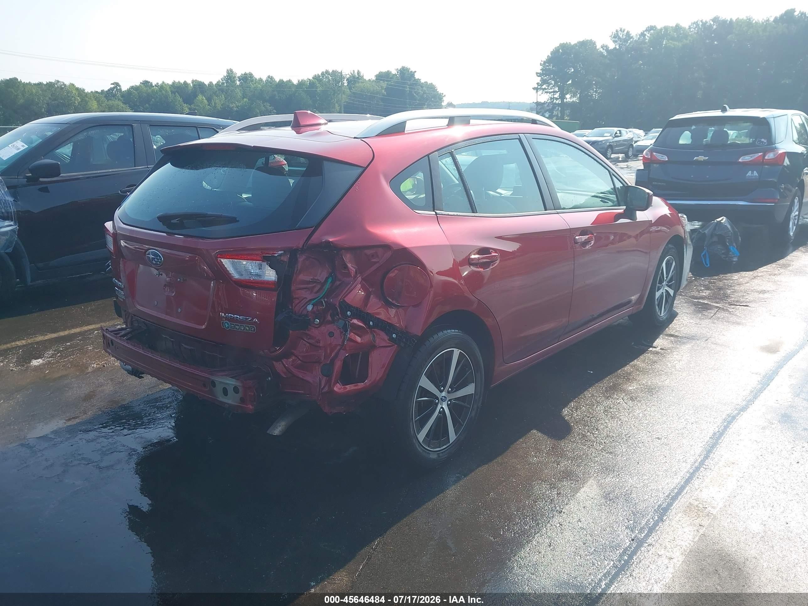 2019 Subaru Impreza 2.0i Premium Maroon vin: 4S3GTAC68K3743518