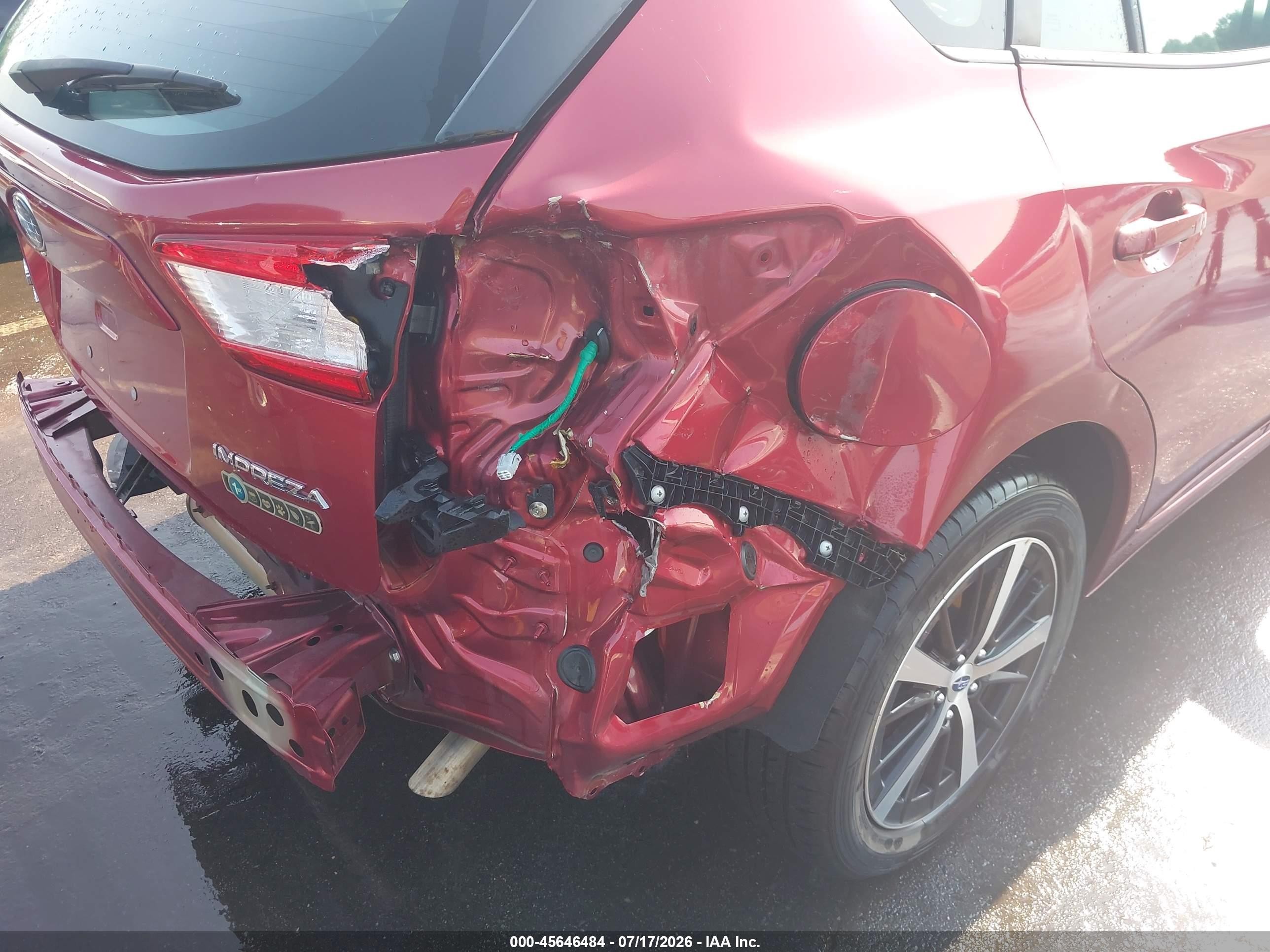 2019 Subaru Impreza 2.0i Premium Maroon vin: 4S3GTAC68K3743518