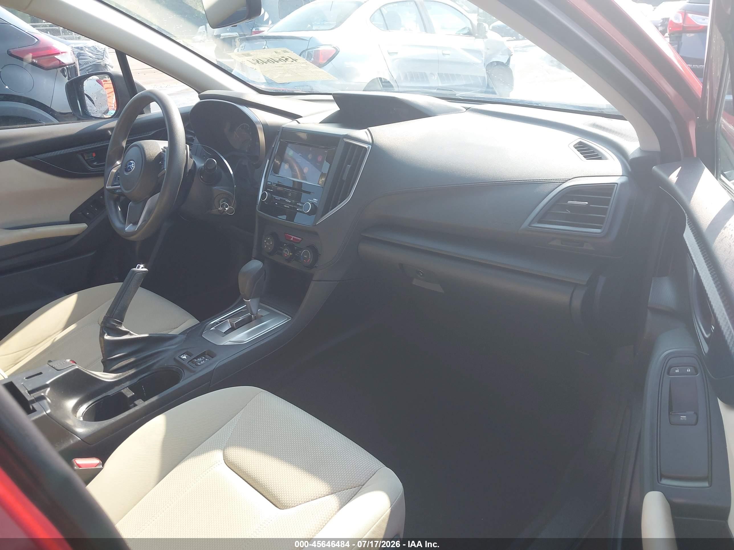 2019 Subaru Impreza 2.0i Premium Maroon vin: 4S3GTAC68K3743518