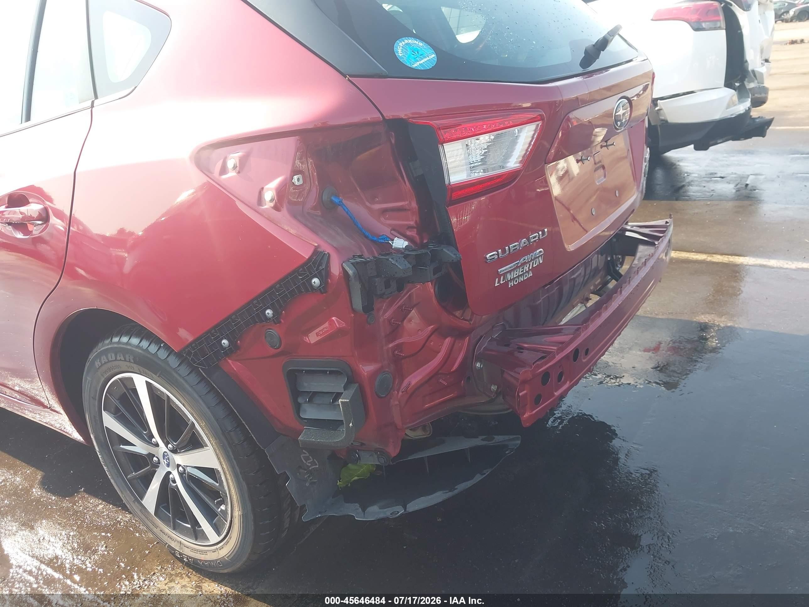 2019 Subaru Impreza 2.0i Premium Maroon vin: 4S3GTAC68K3743518