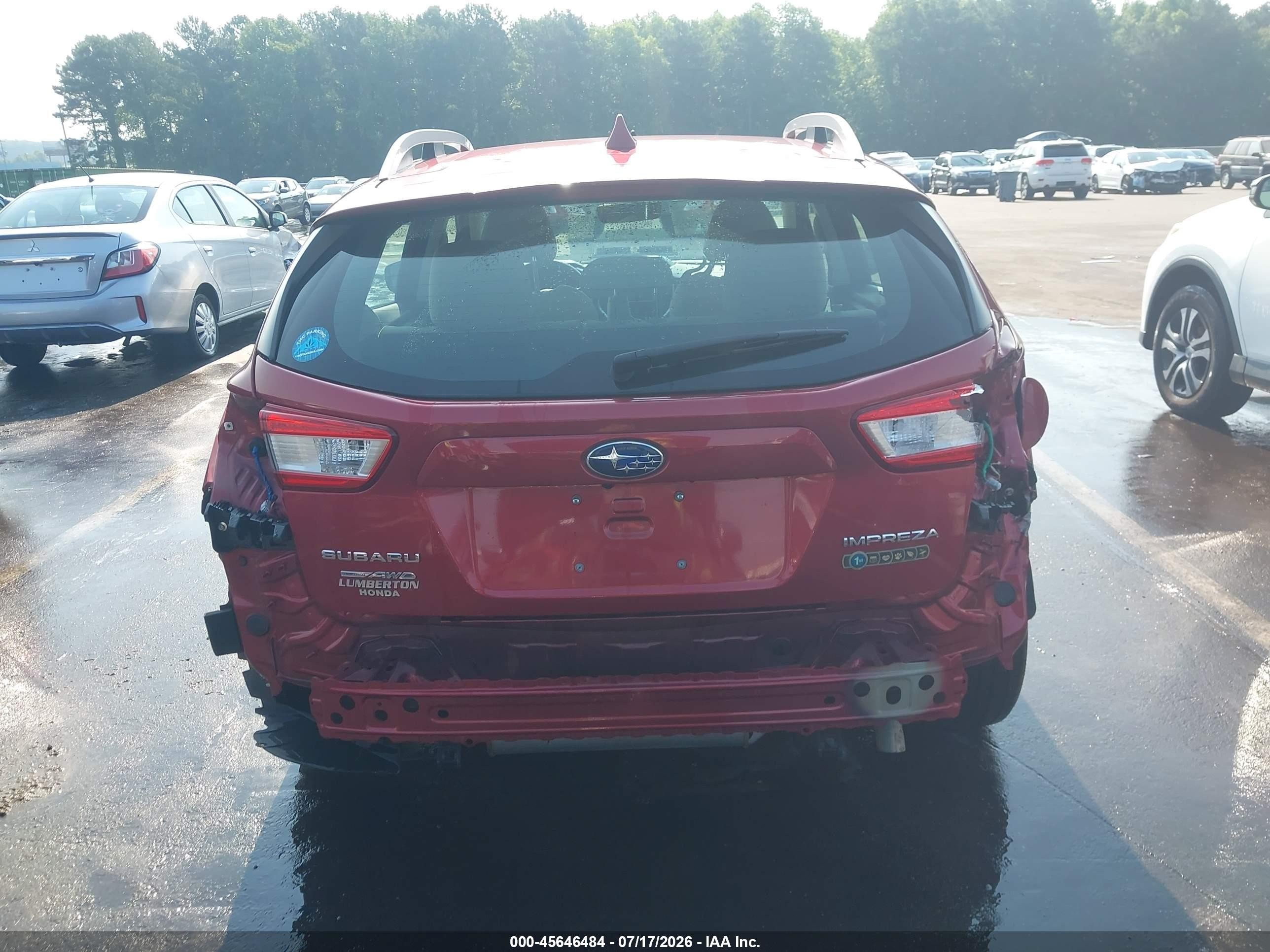 2019 Subaru Impreza 2.0i Premium Maroon vin: 4S3GTAC68K3743518