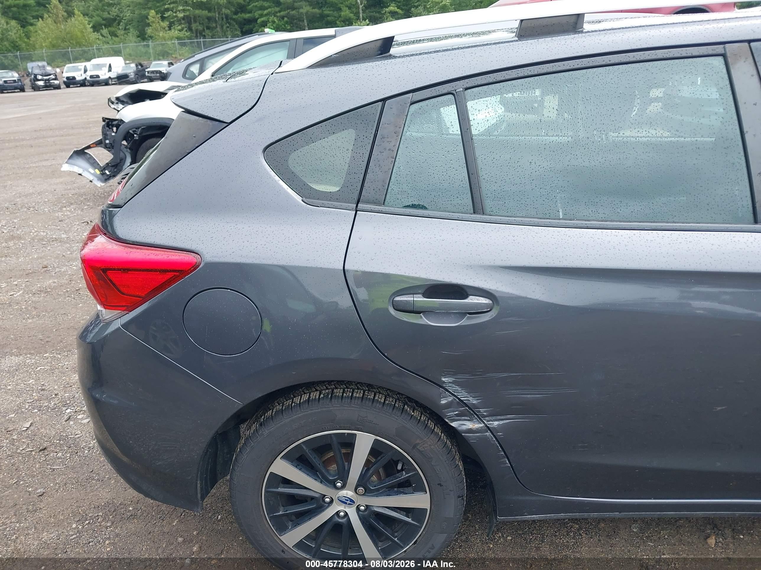 2019 Subaru Impreza 2.0i Premium Gray vin: 4S3GTAC69K3735380