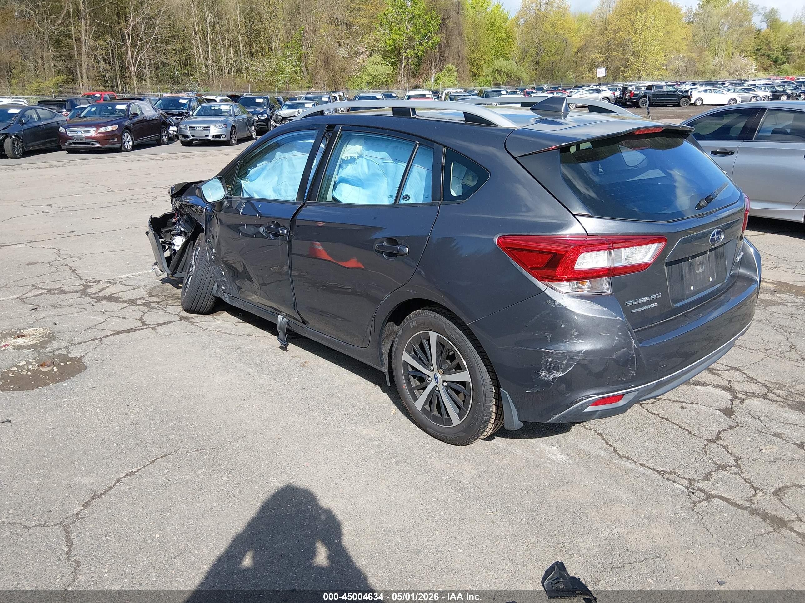 2019 Subaru Impreza 2.0i Premium Gray vin: 4S3GTAD61K3755895