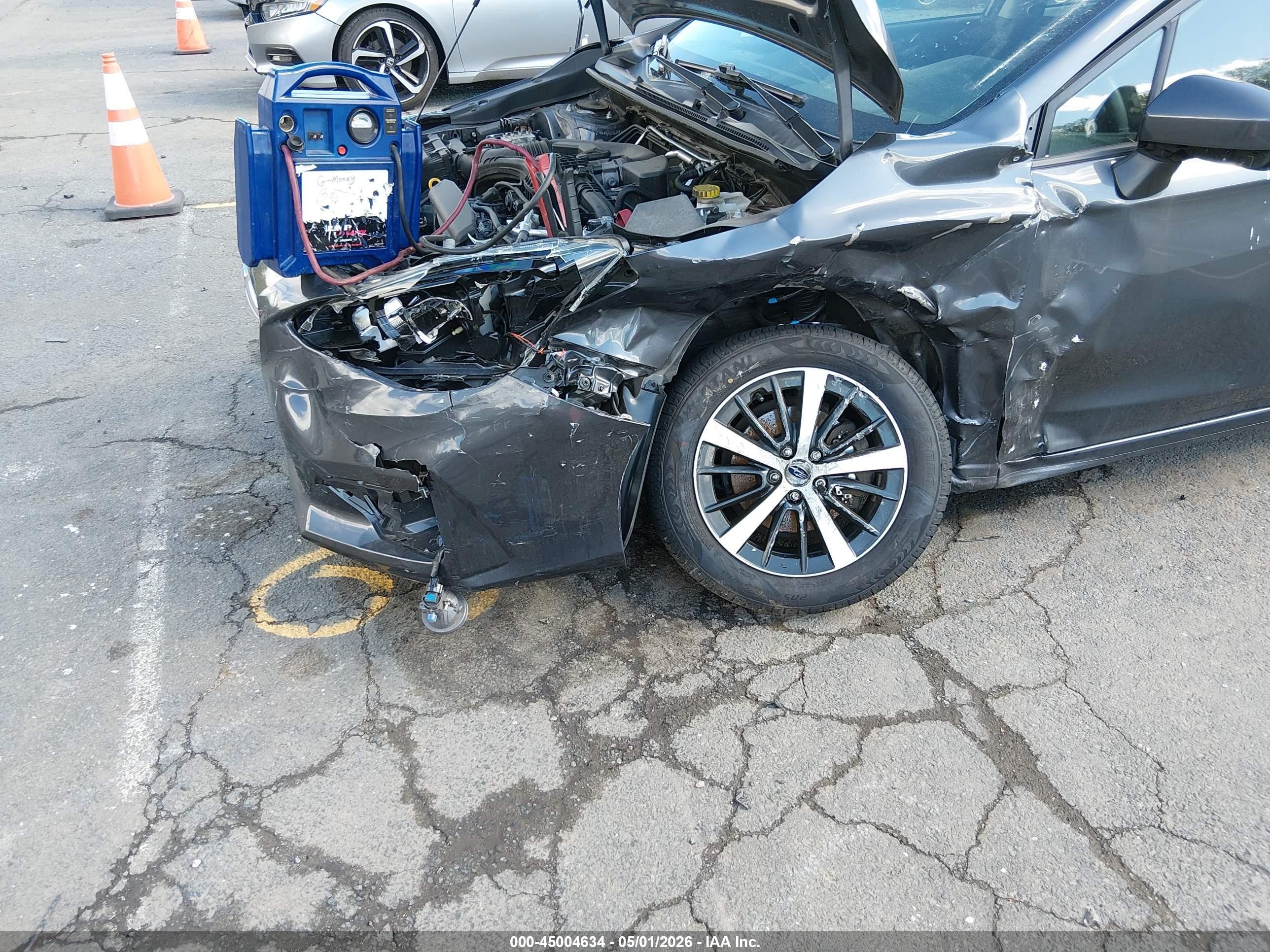 2019 Subaru Impreza 2.0i Premium Gray vin: 4S3GTAD61K3755895