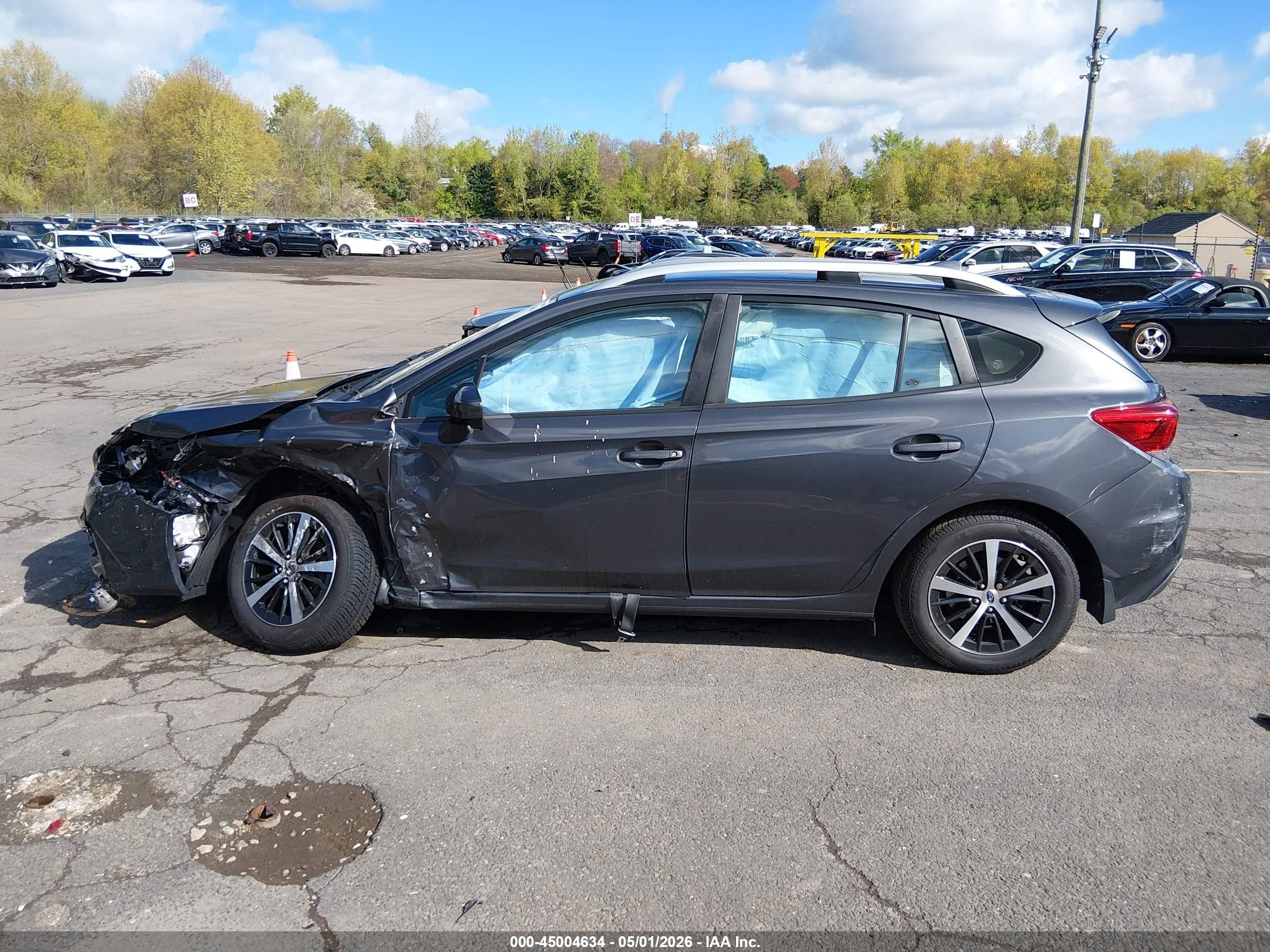 2019 Subaru Impreza 2.0i Premium Gray vin: 4S3GTAD61K3755895